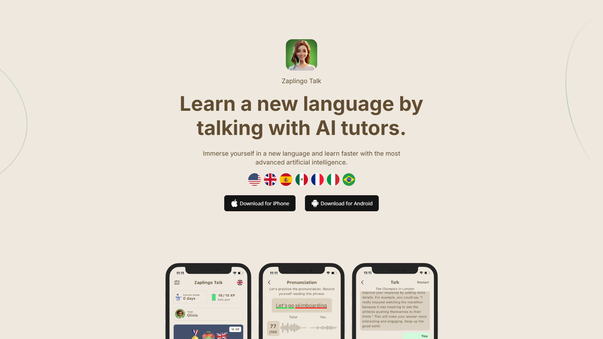 Screenshot for Zaplingo Talk