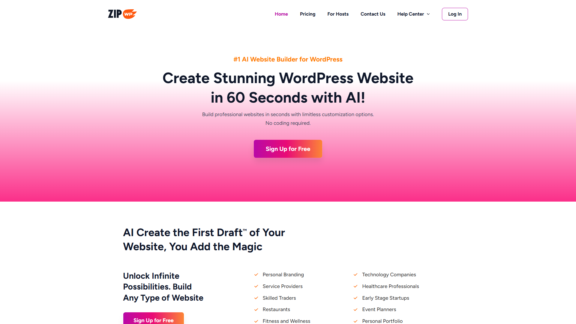 Screenshot for ZipWP