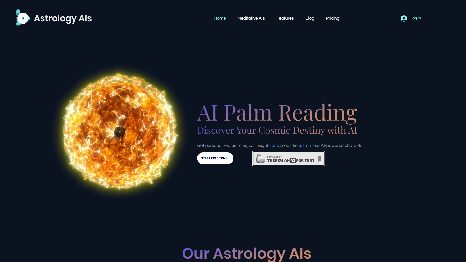 Screenshot for Astrology AIs