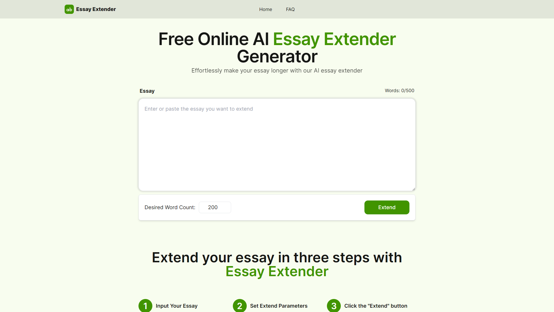 Screenshot for Essay Extender