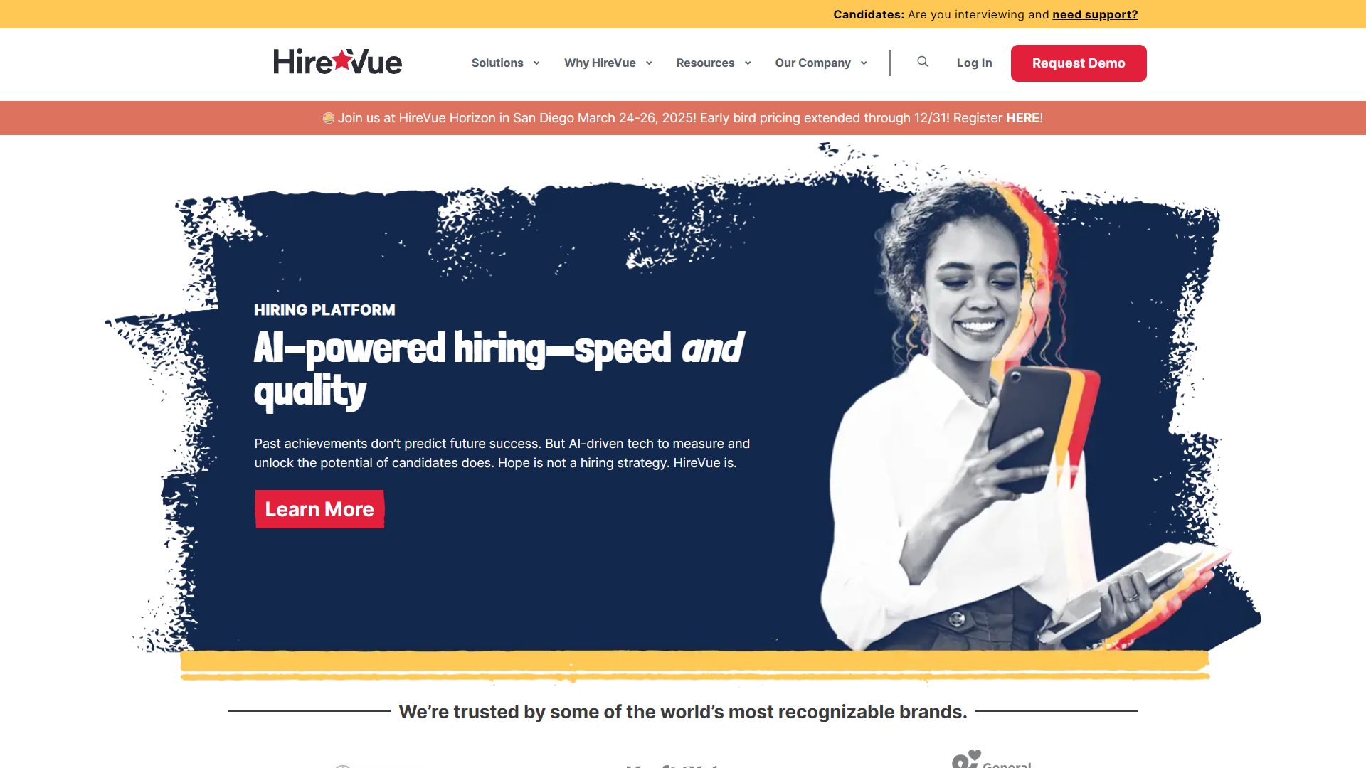 Screenshot for HireVue