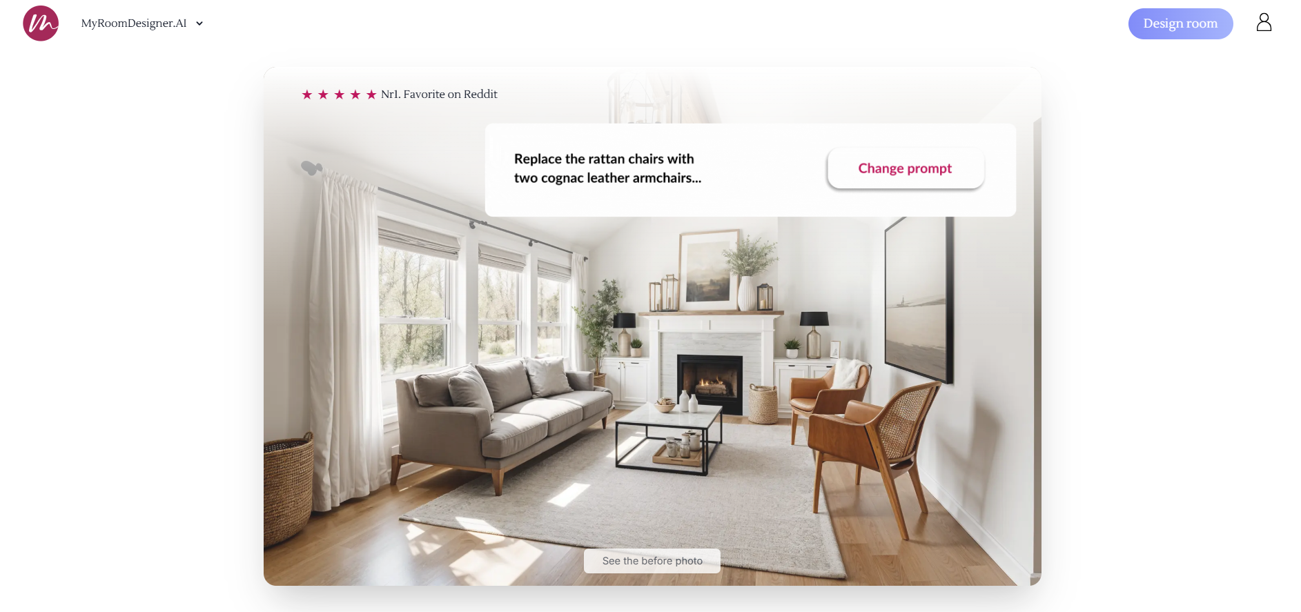 Screenshot for MyRoomDesigner.AI