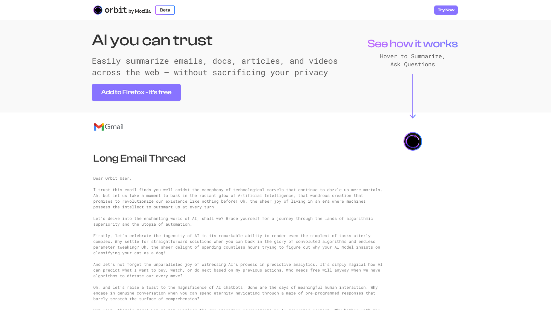 Screenshot for Orbit