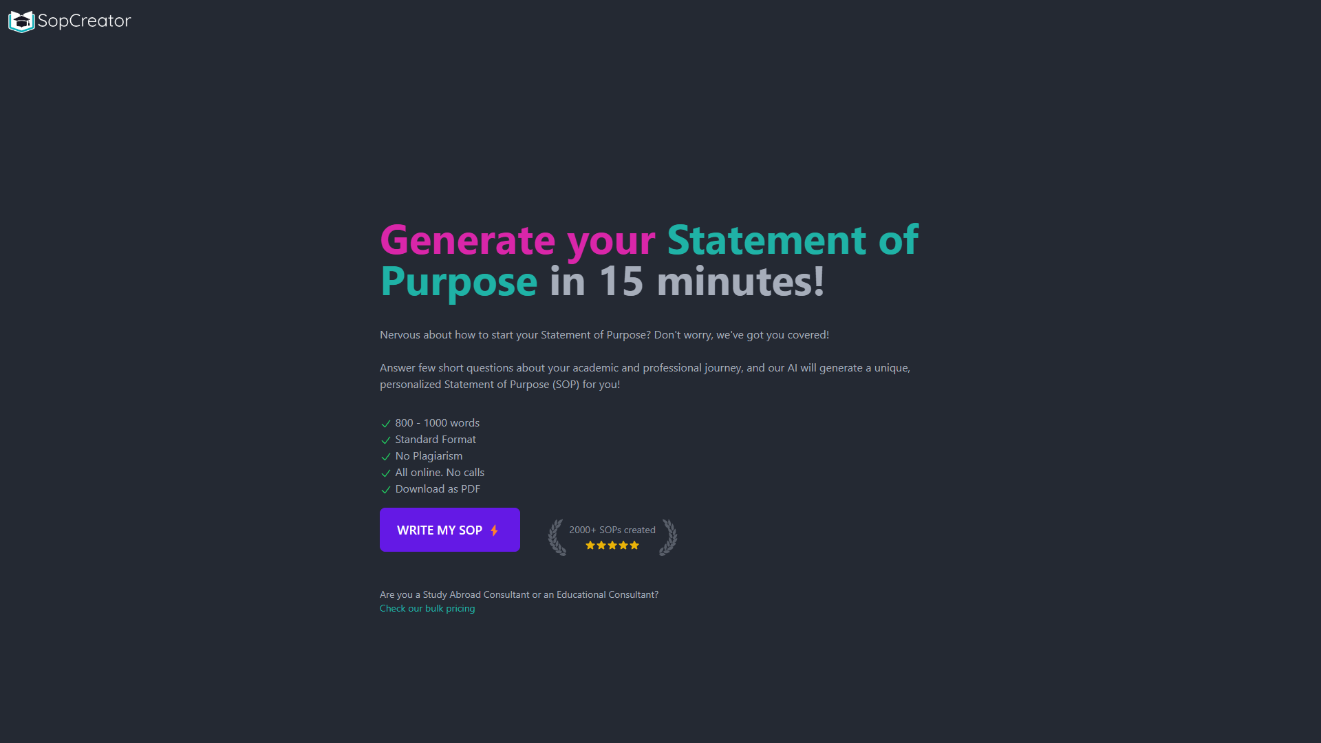 Screenshot for SopCreator