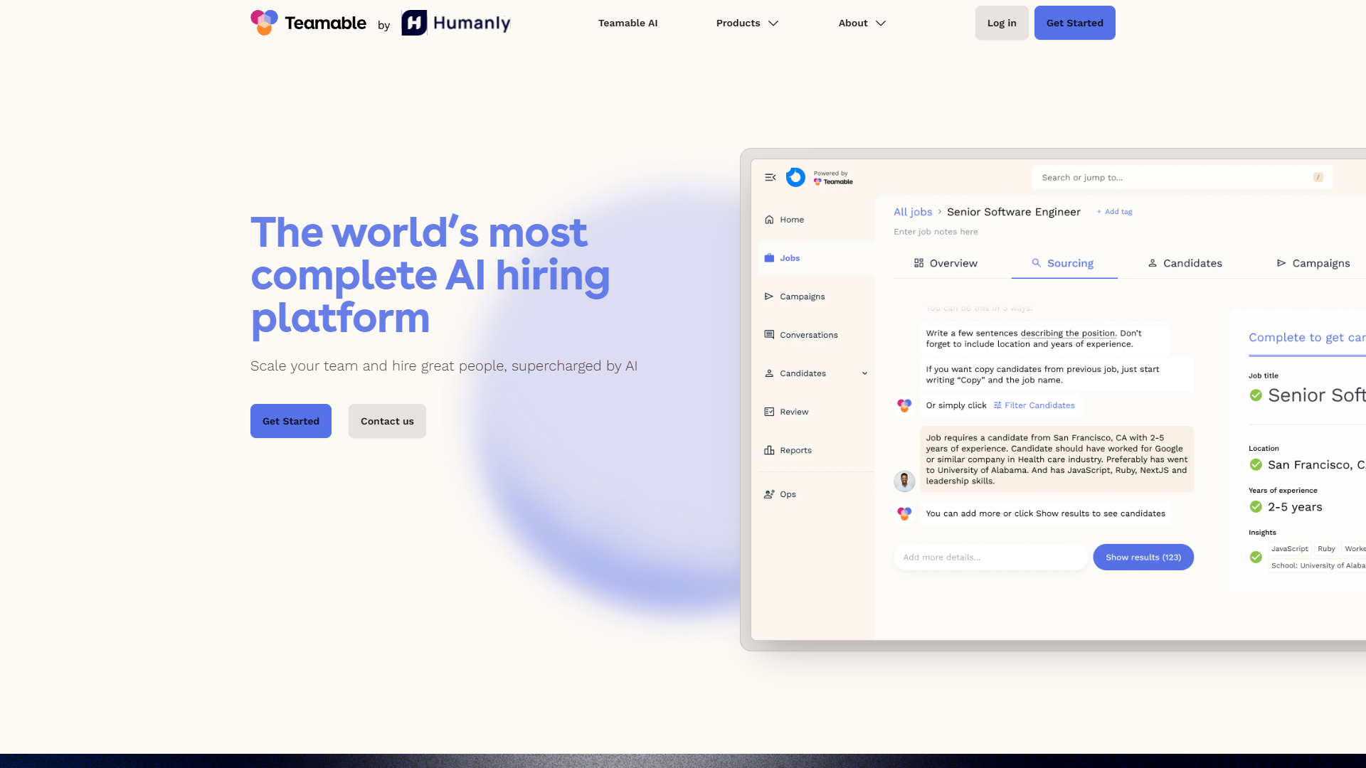 Screenshot for Teamable
