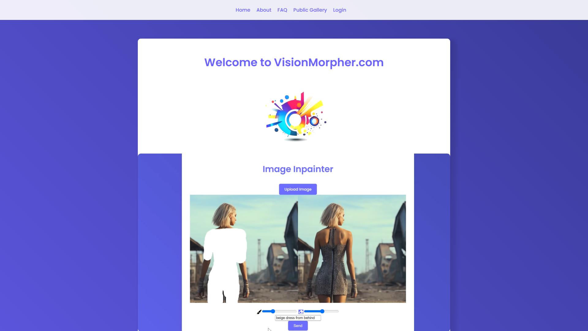 Screenshot for VisionMorpher