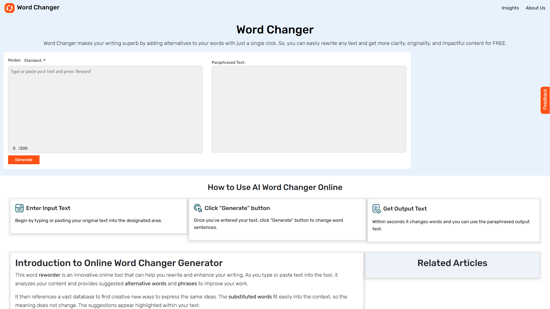 Screenshot for Word Changer