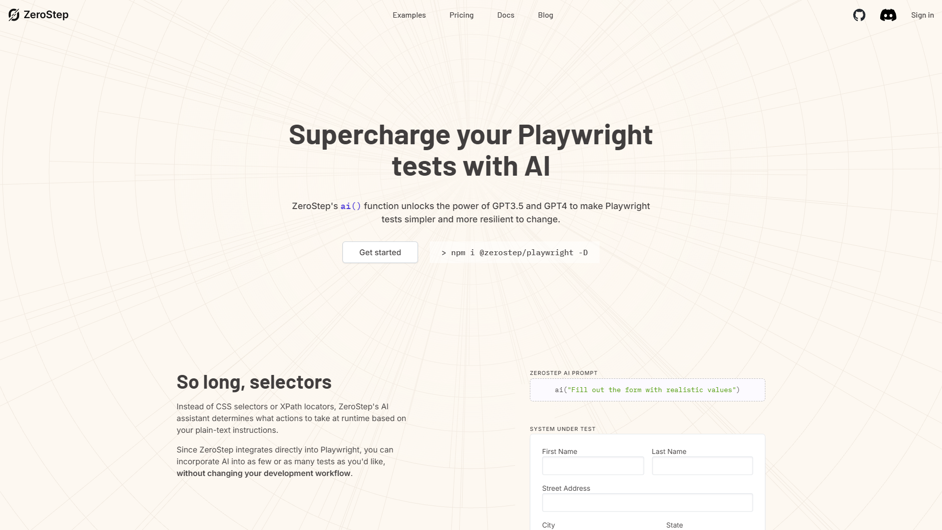 Screenshot for ZeroStep