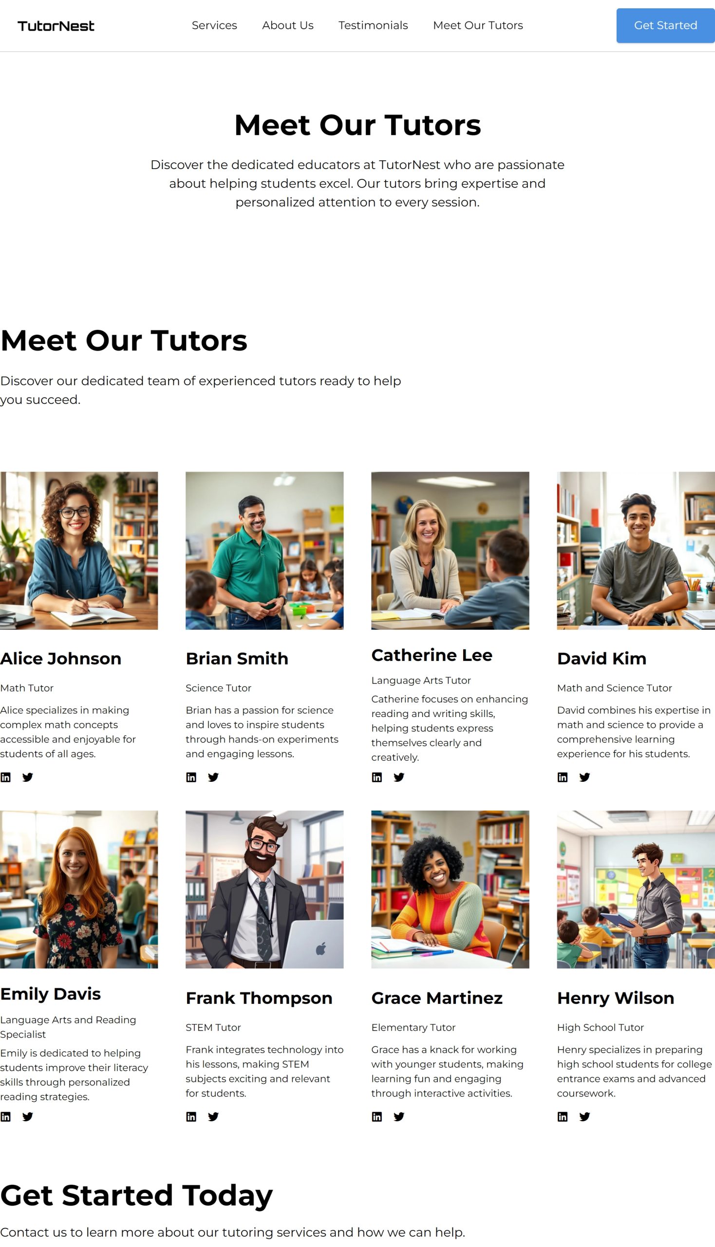Meet Our Tutors