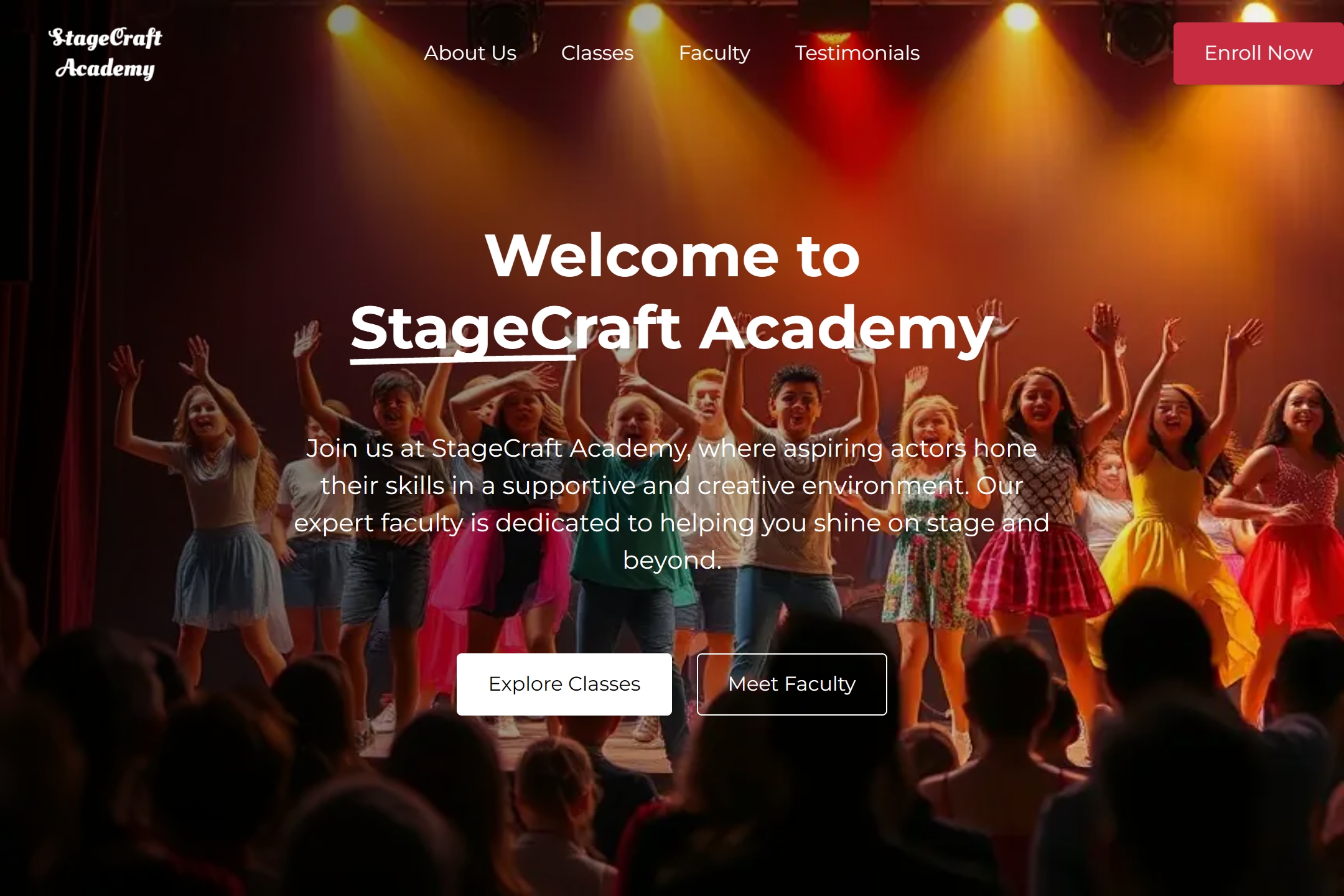 Acting School website template