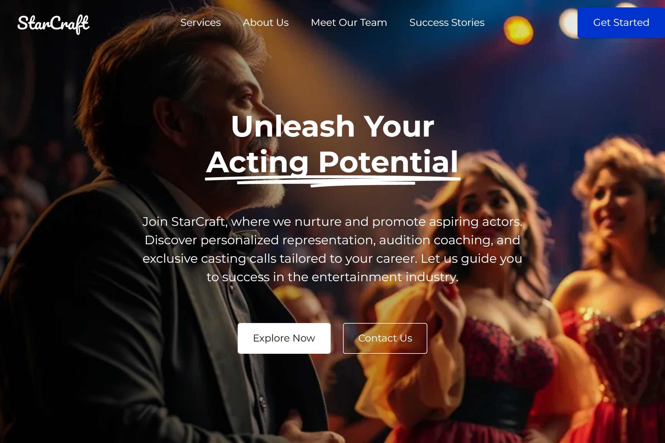 Actor website template