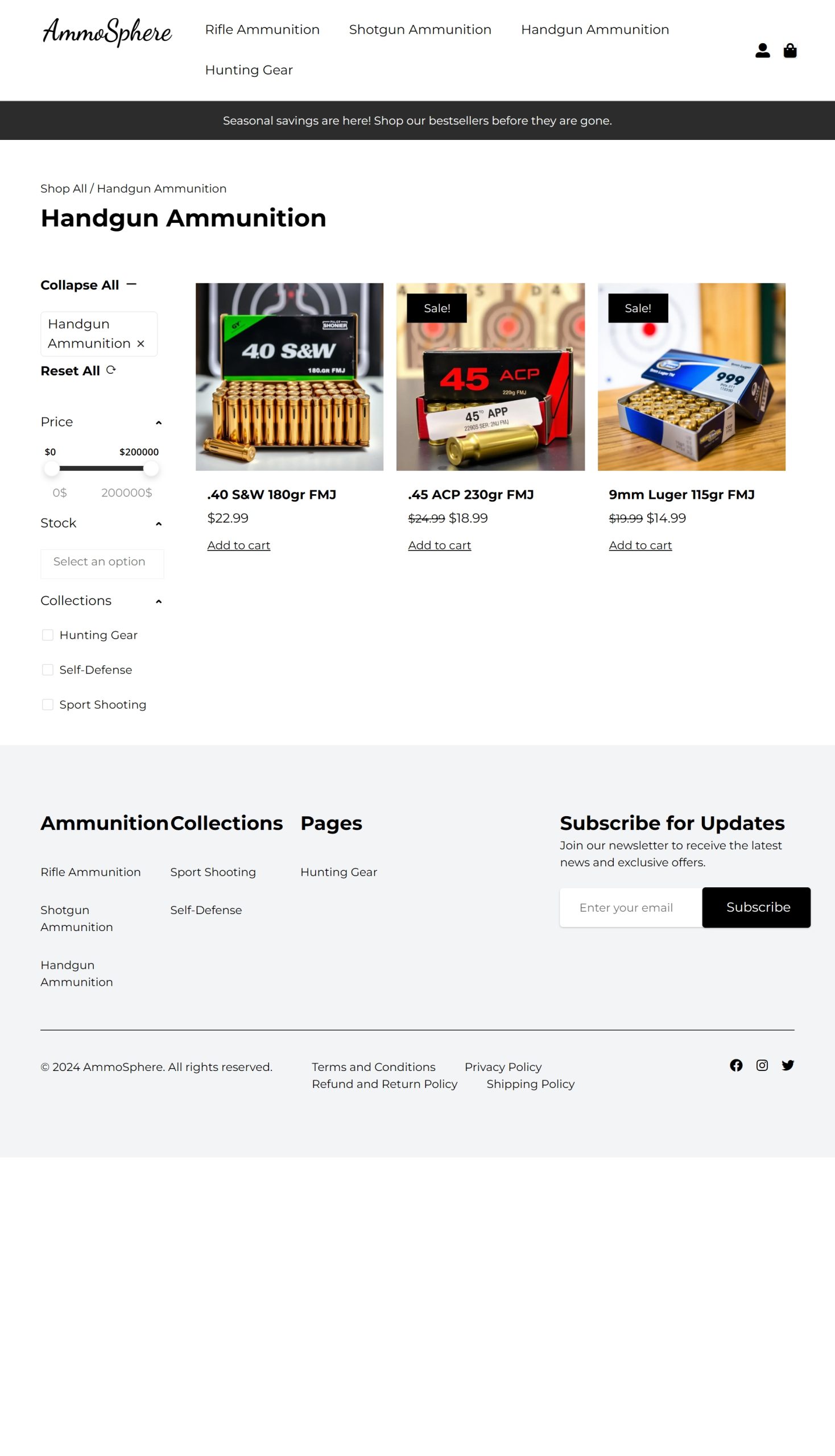 Handgun Ammunition
