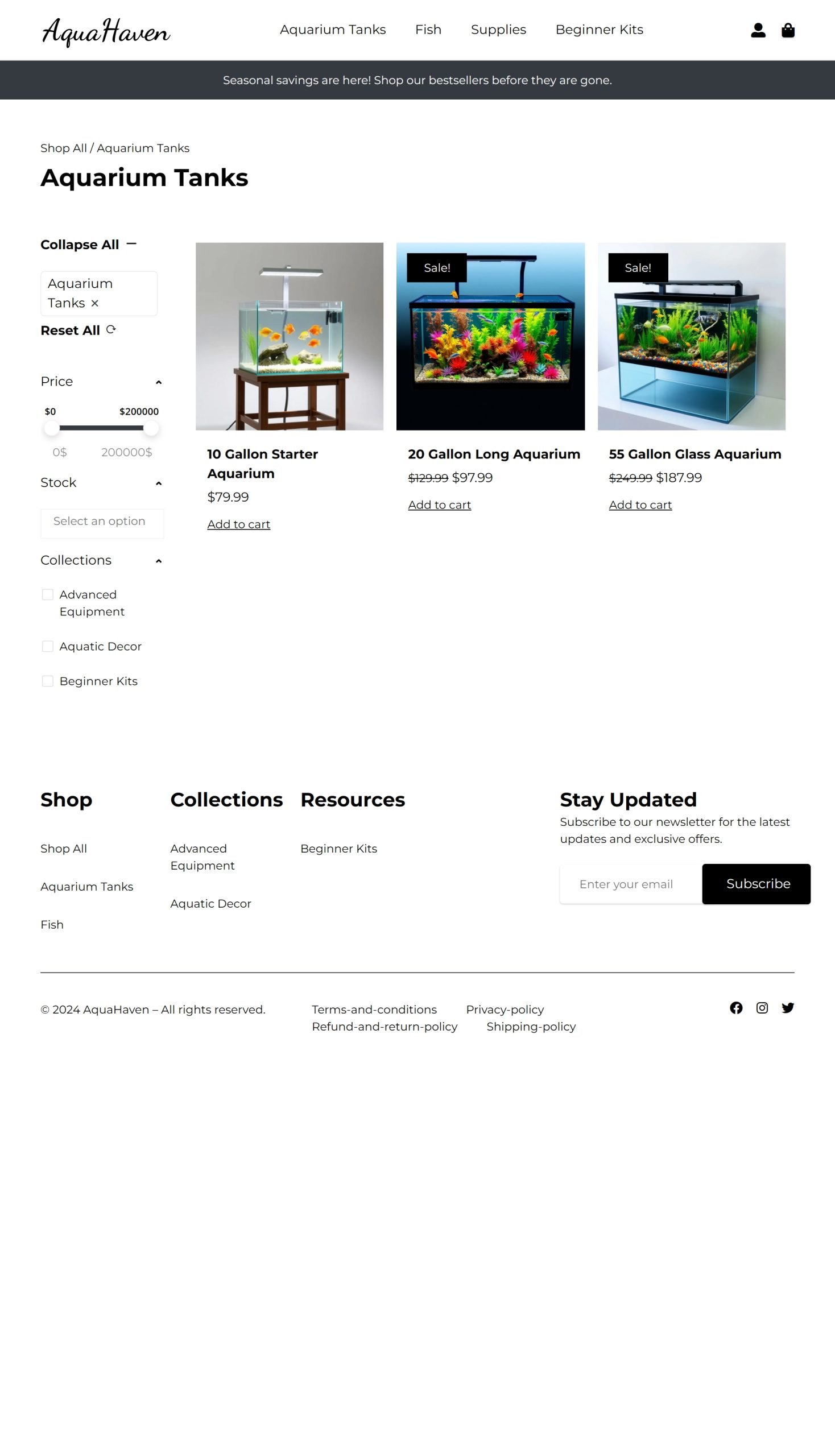 Aquarium Tanks