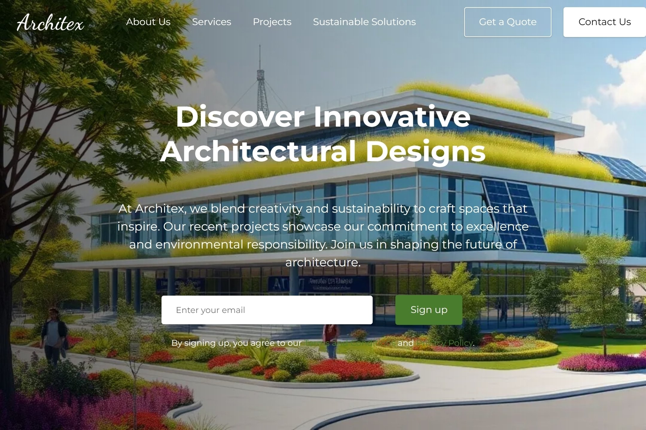 Architect website template