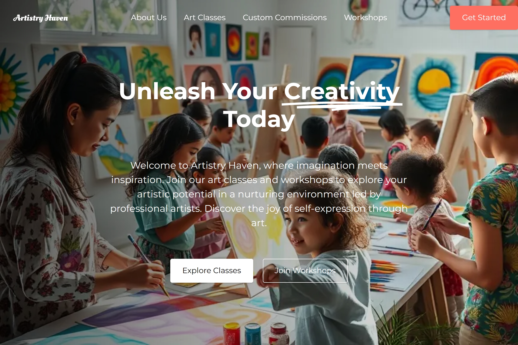 Artist website template