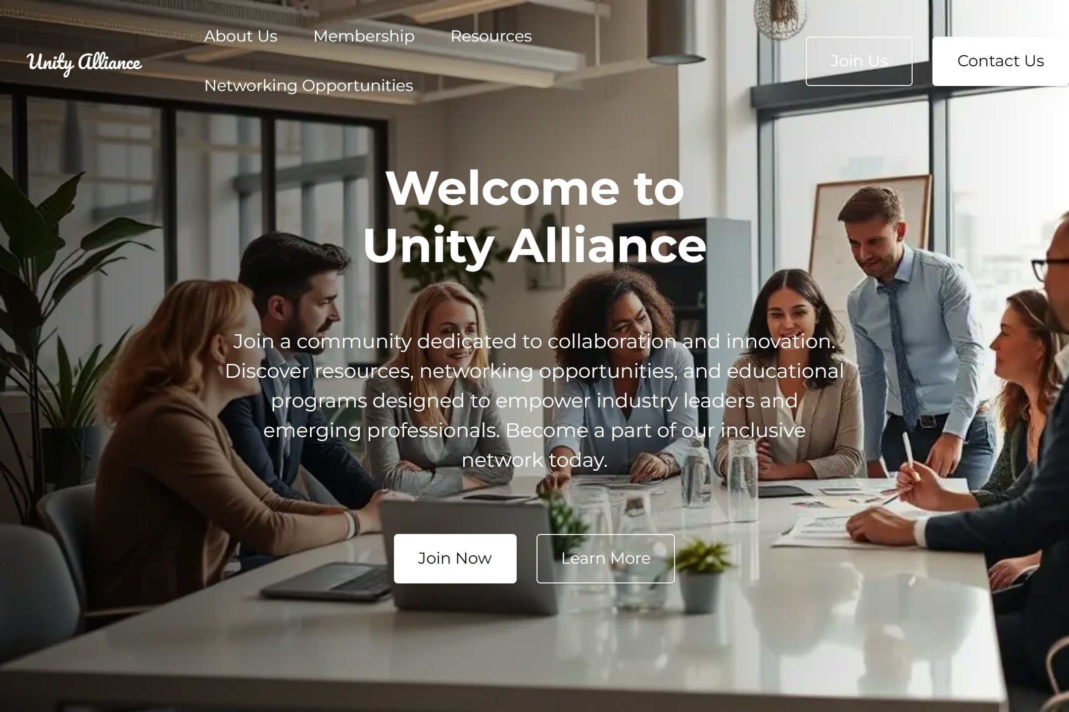 Association website template
