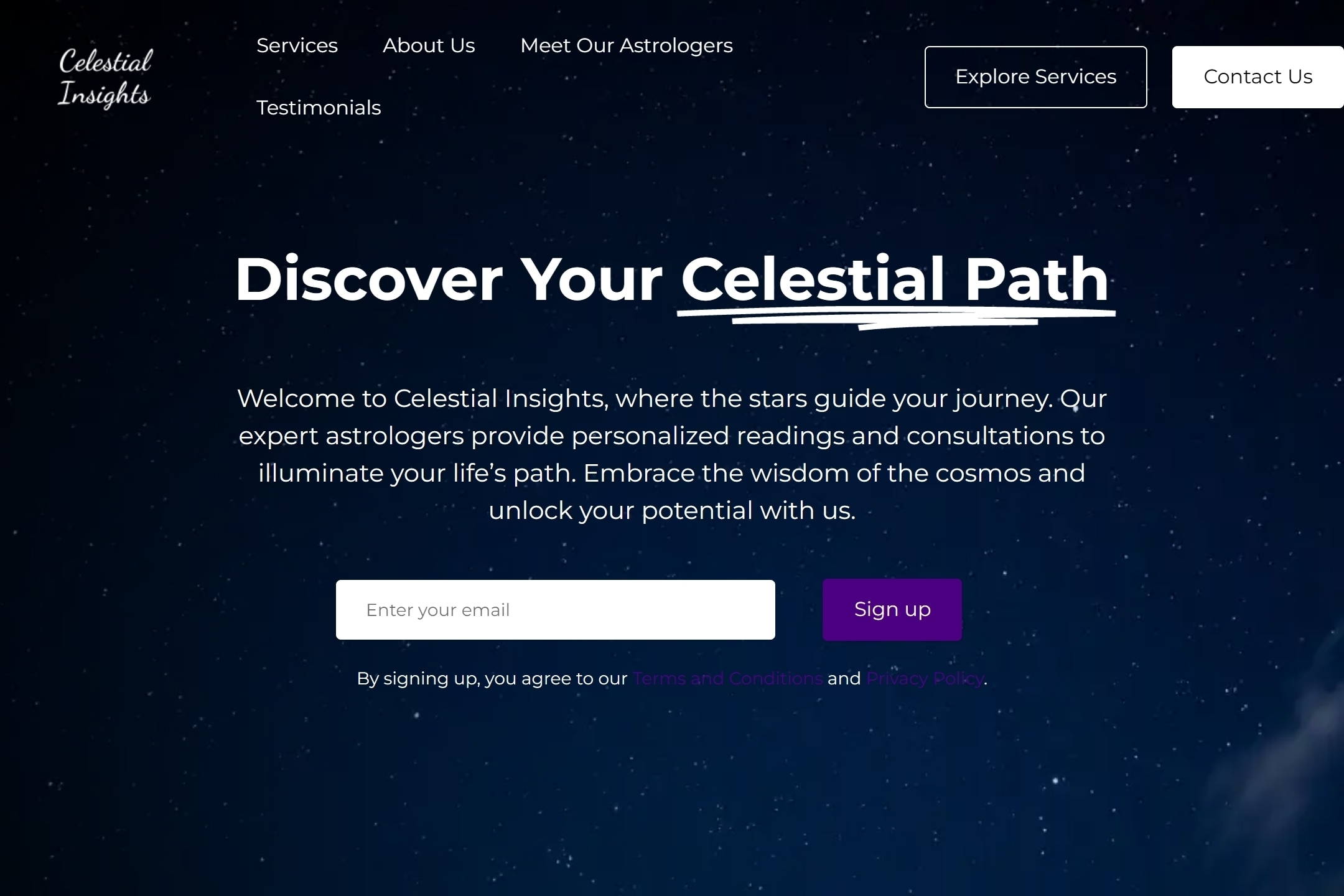 Astrologer website template
