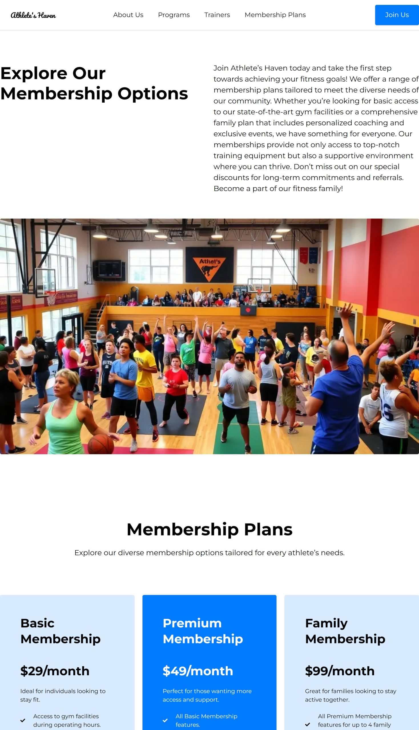Membership Plans