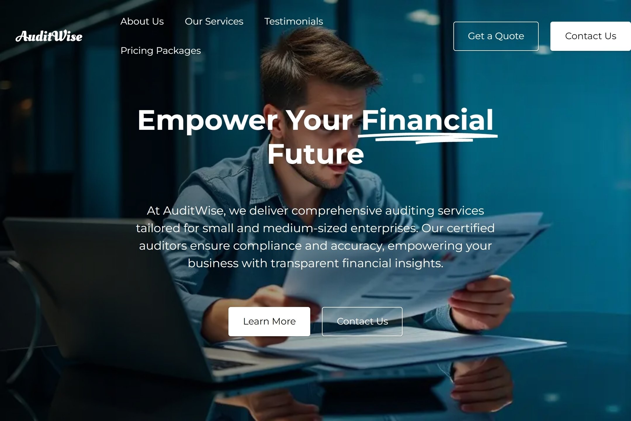 Auditing firm website template