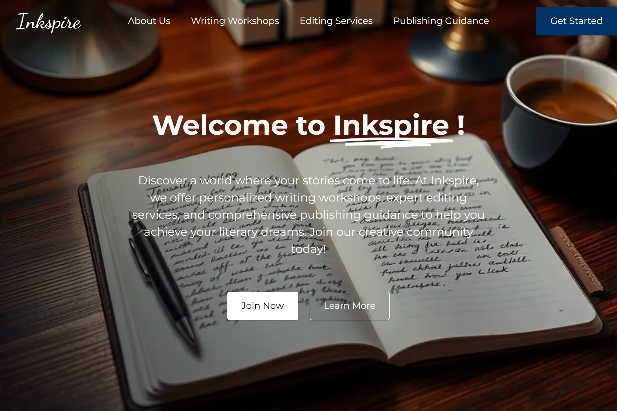 Author website template