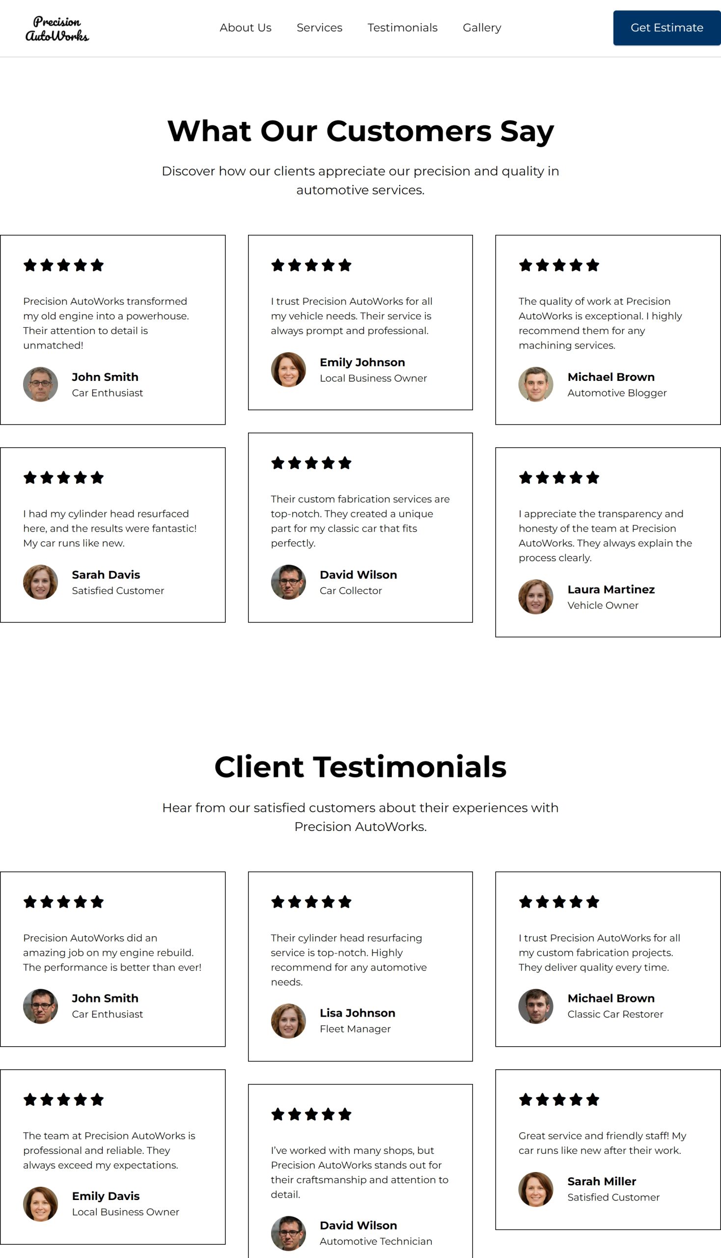 Testimonials