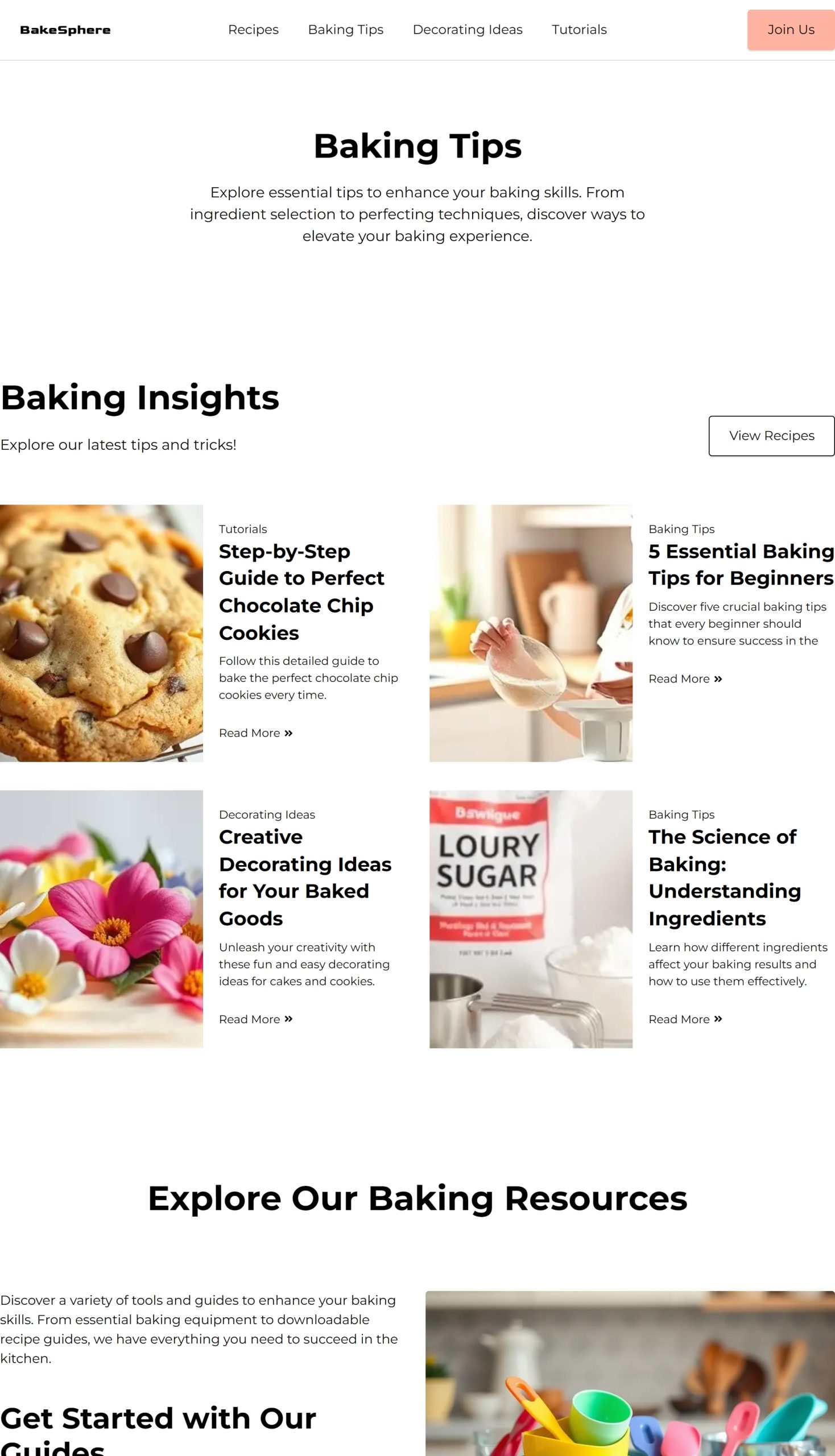 Baking Tips