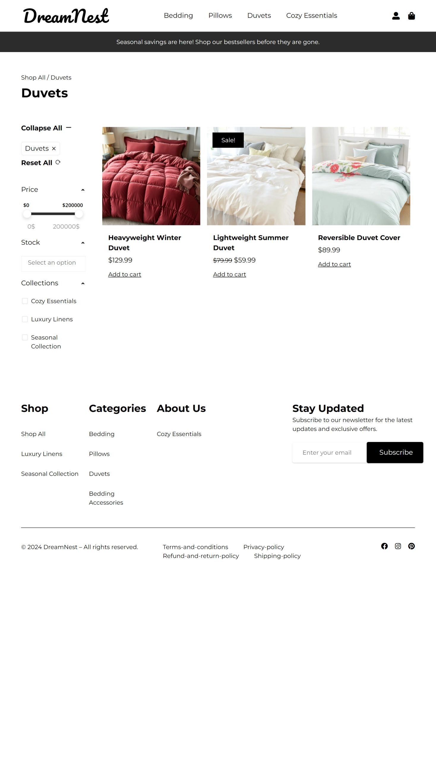 Duvets