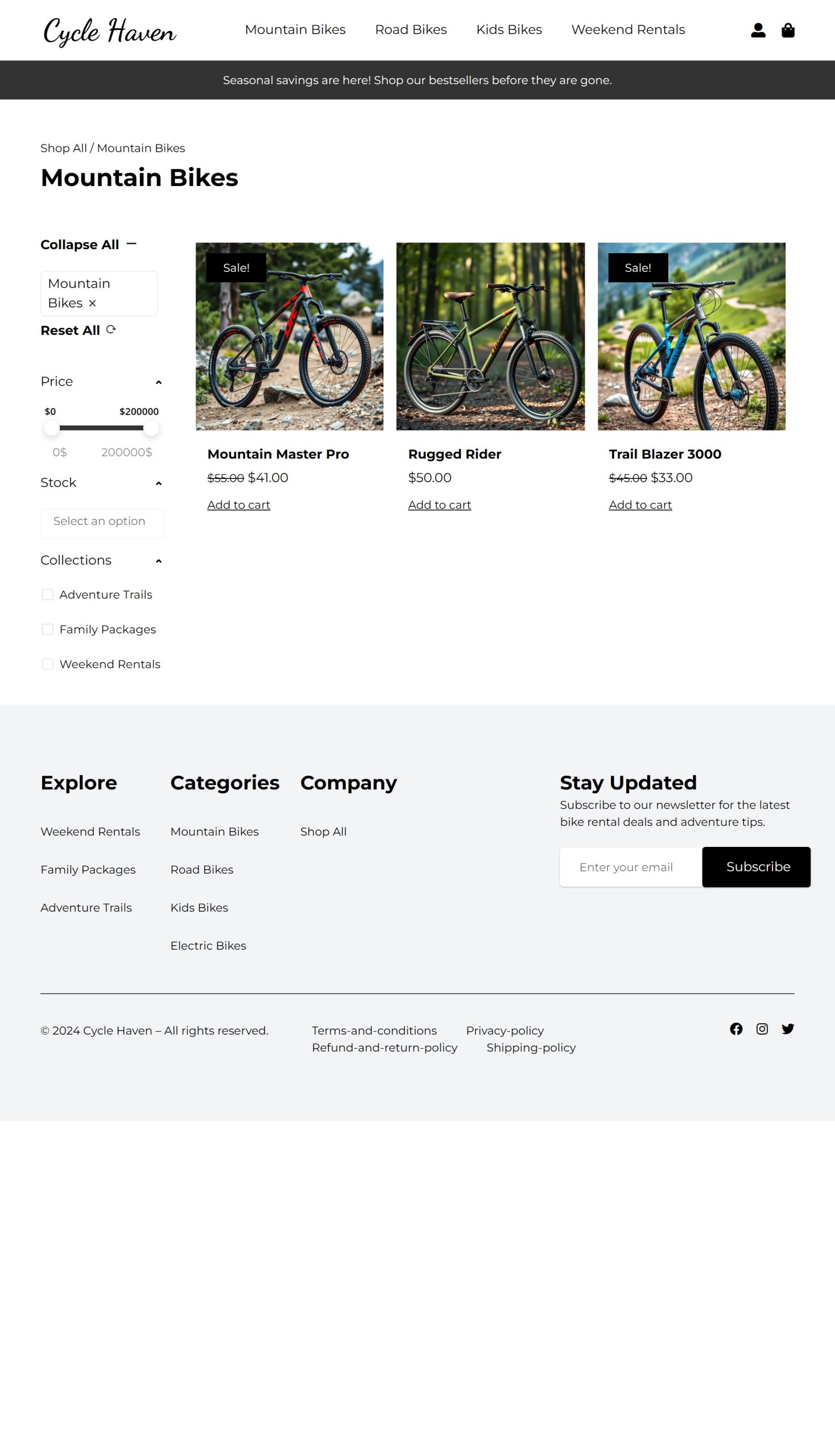Mountain Bikes