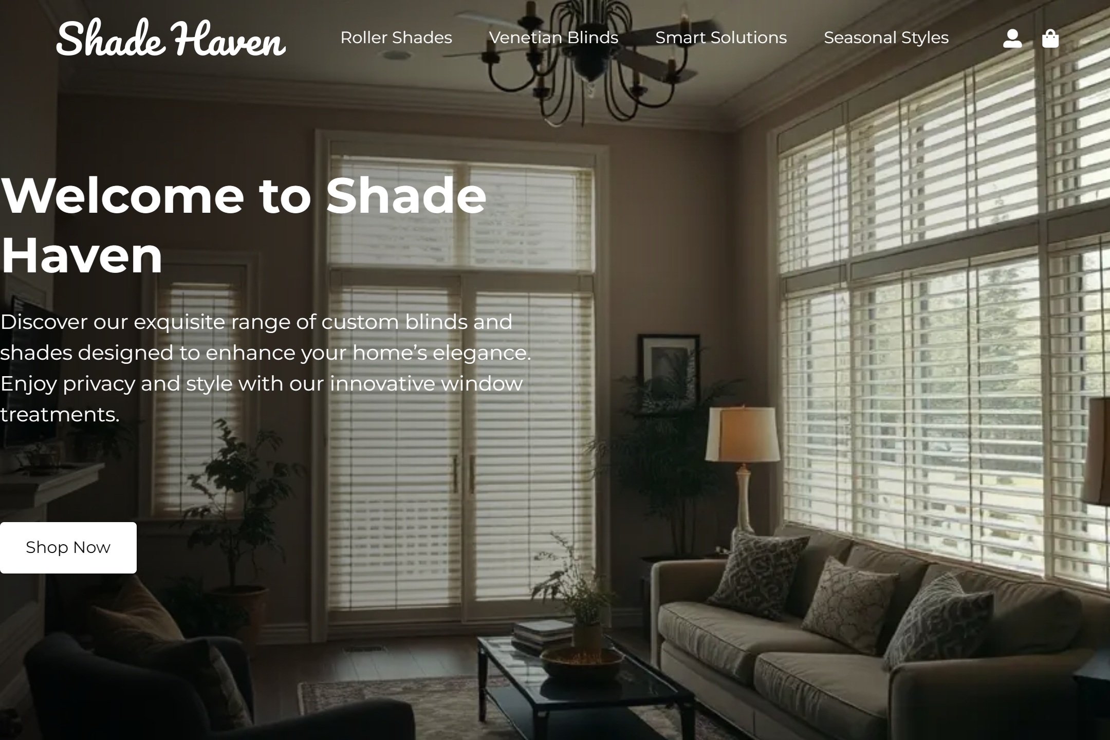 Blinds shop website template