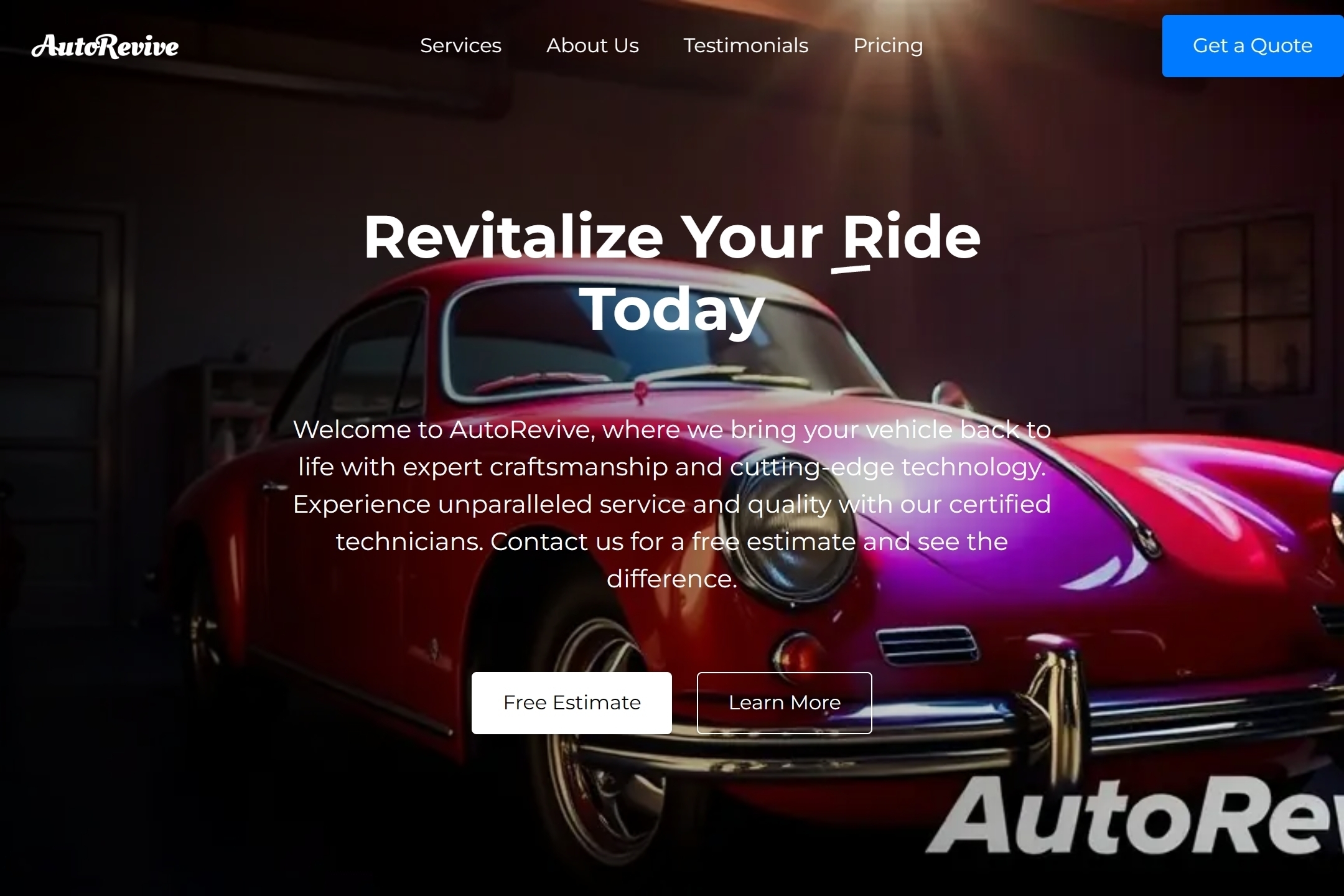 Body Shop website template