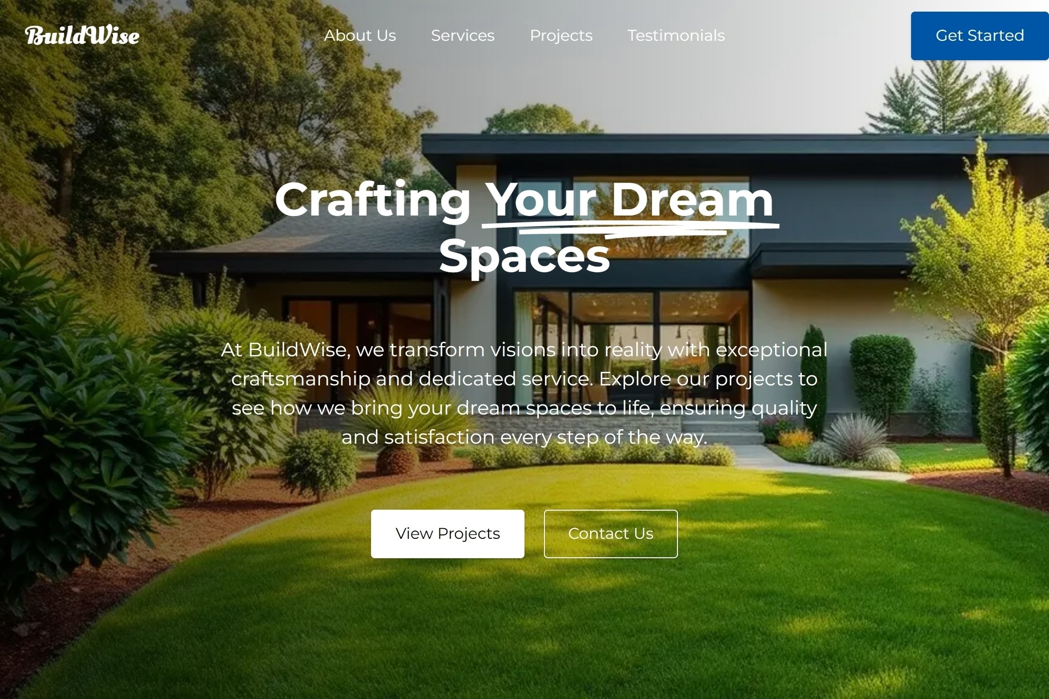 Builder website template