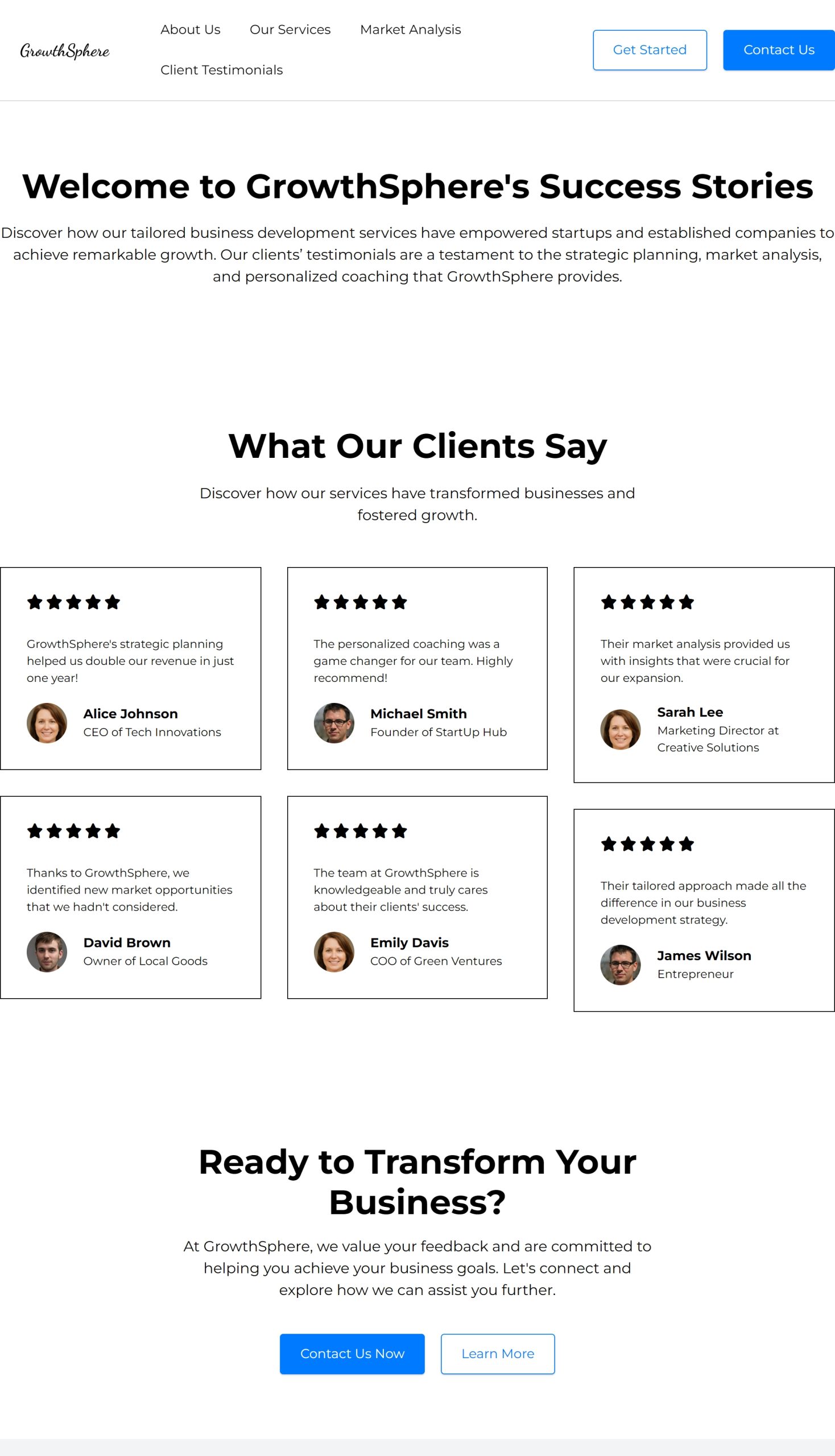 Client Testimonials
