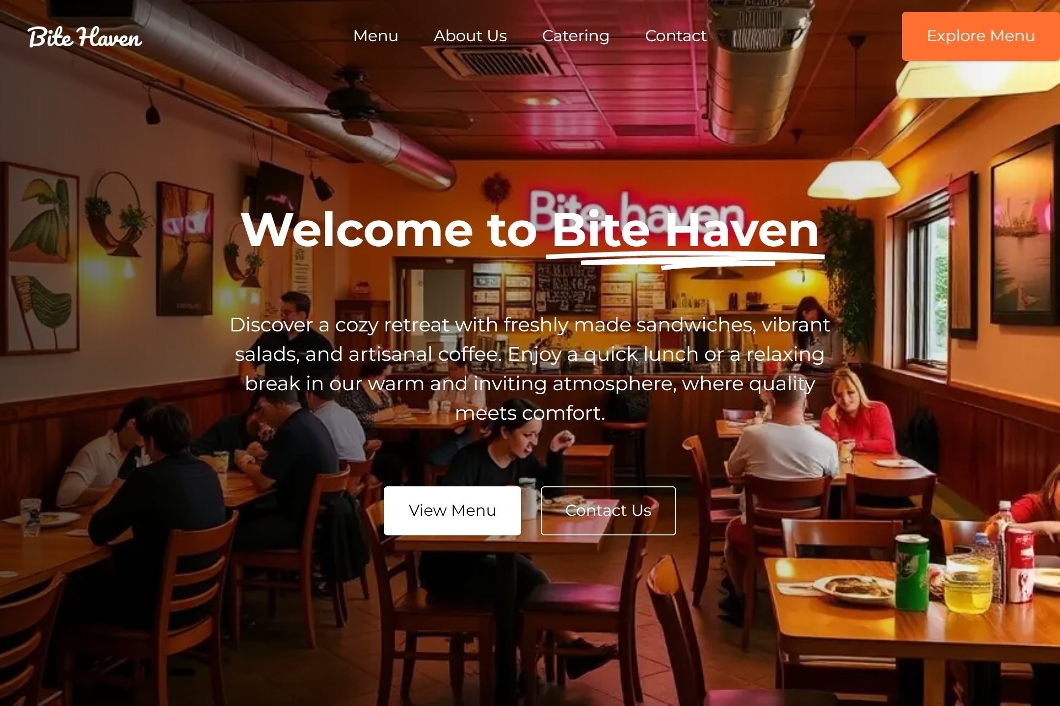 Cafeteria website template