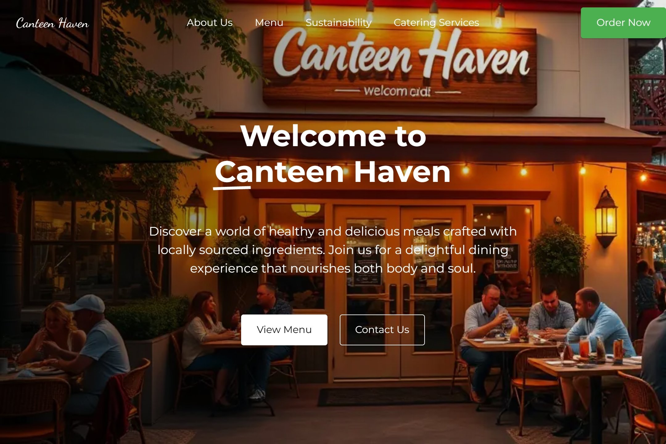 Cantine website template