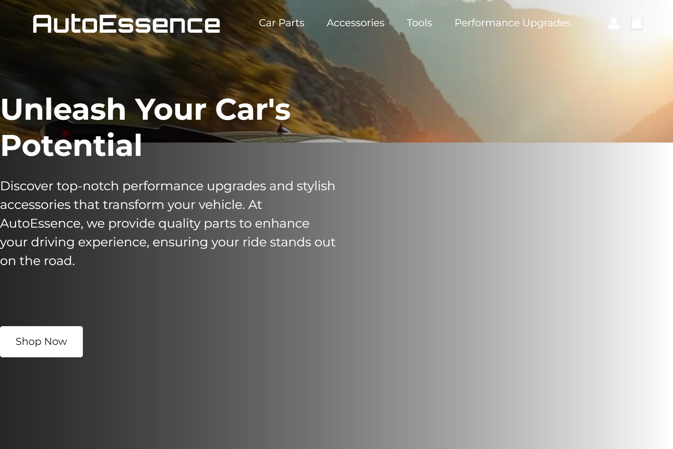Car parts and accessories supplier website template