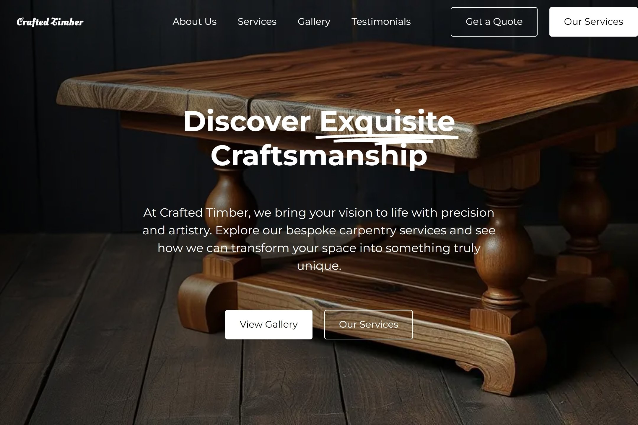 Carpenter website template