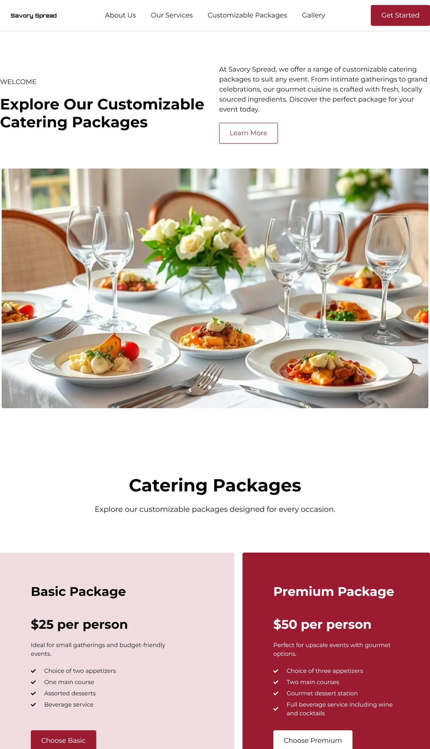 Customizable Packages