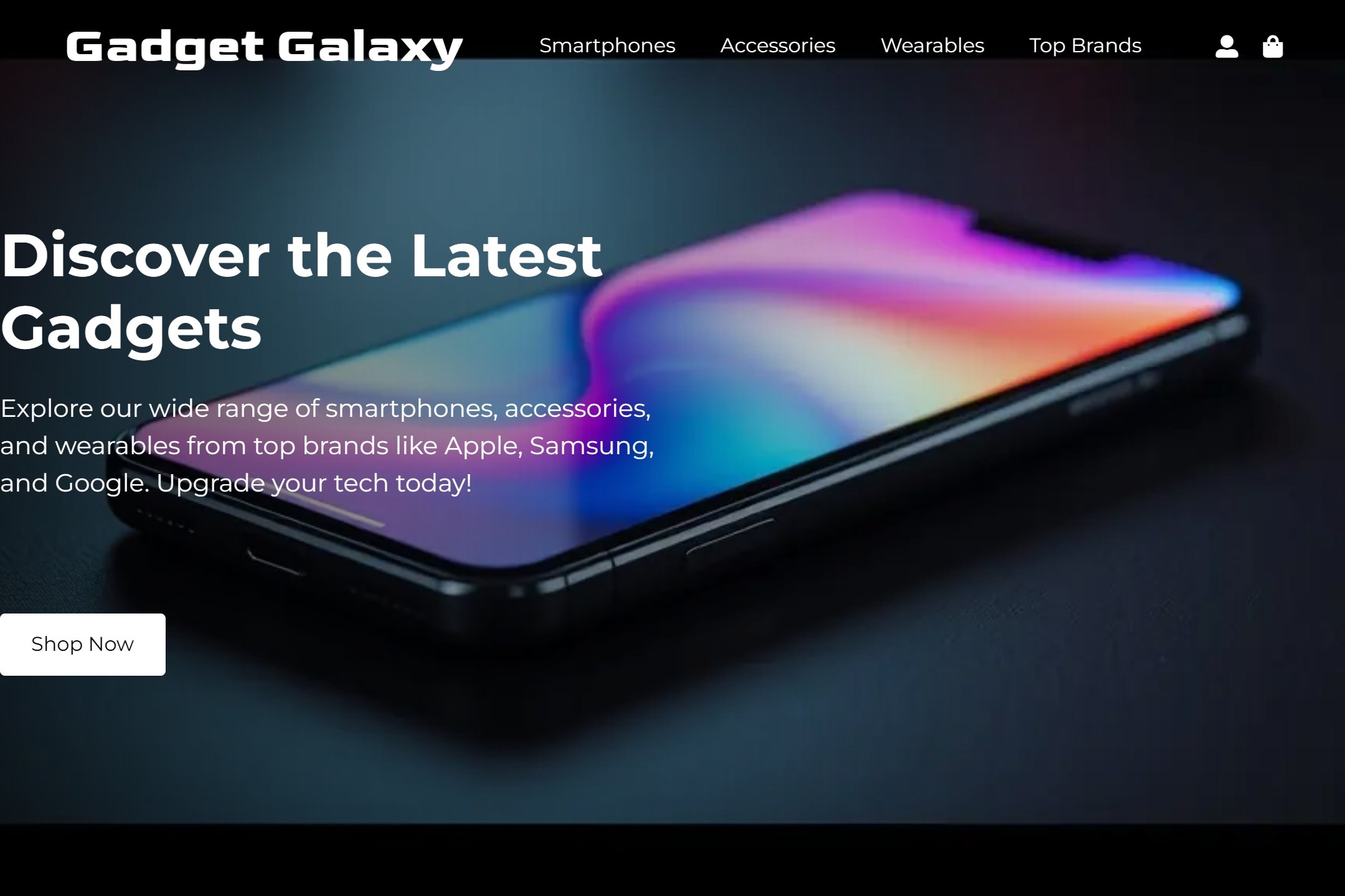Cell phone store website template