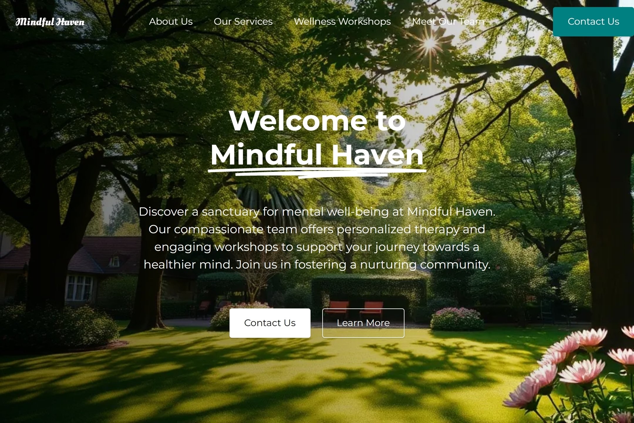 Best center for behavioral health website template