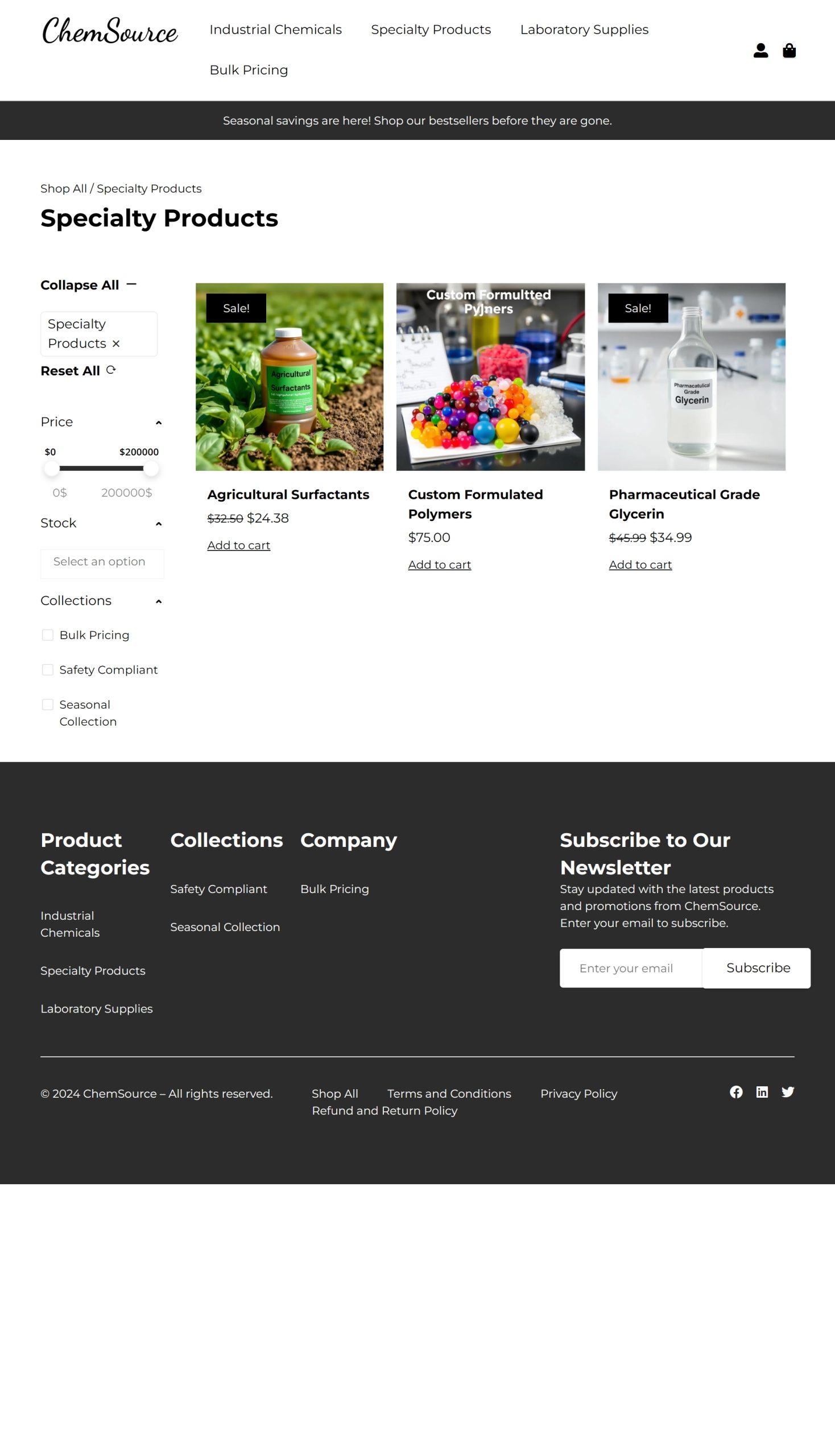 Specialty Products