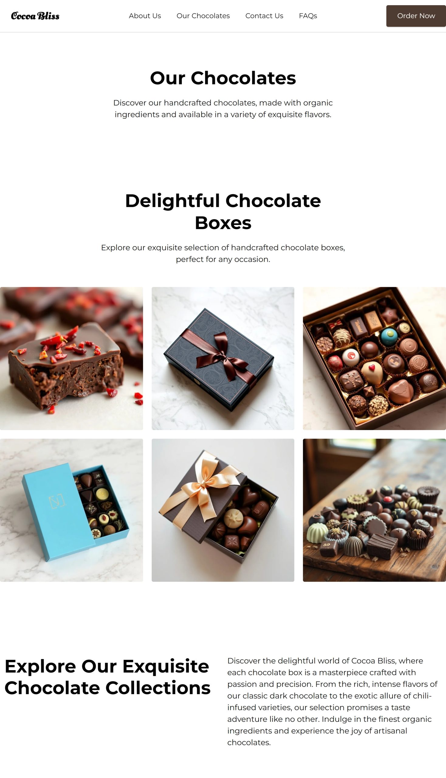 Our Chocolates
