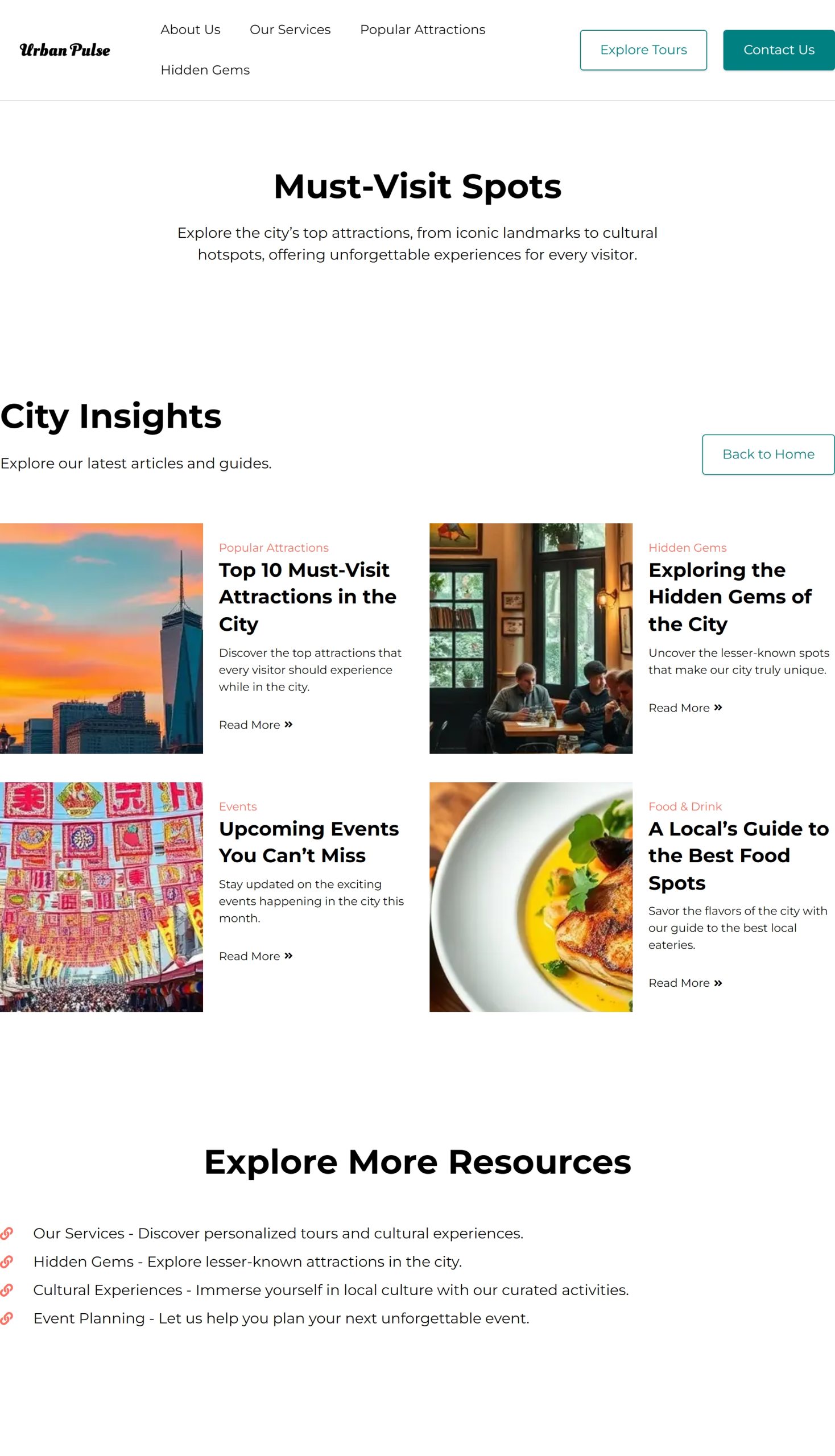Popular Attractions