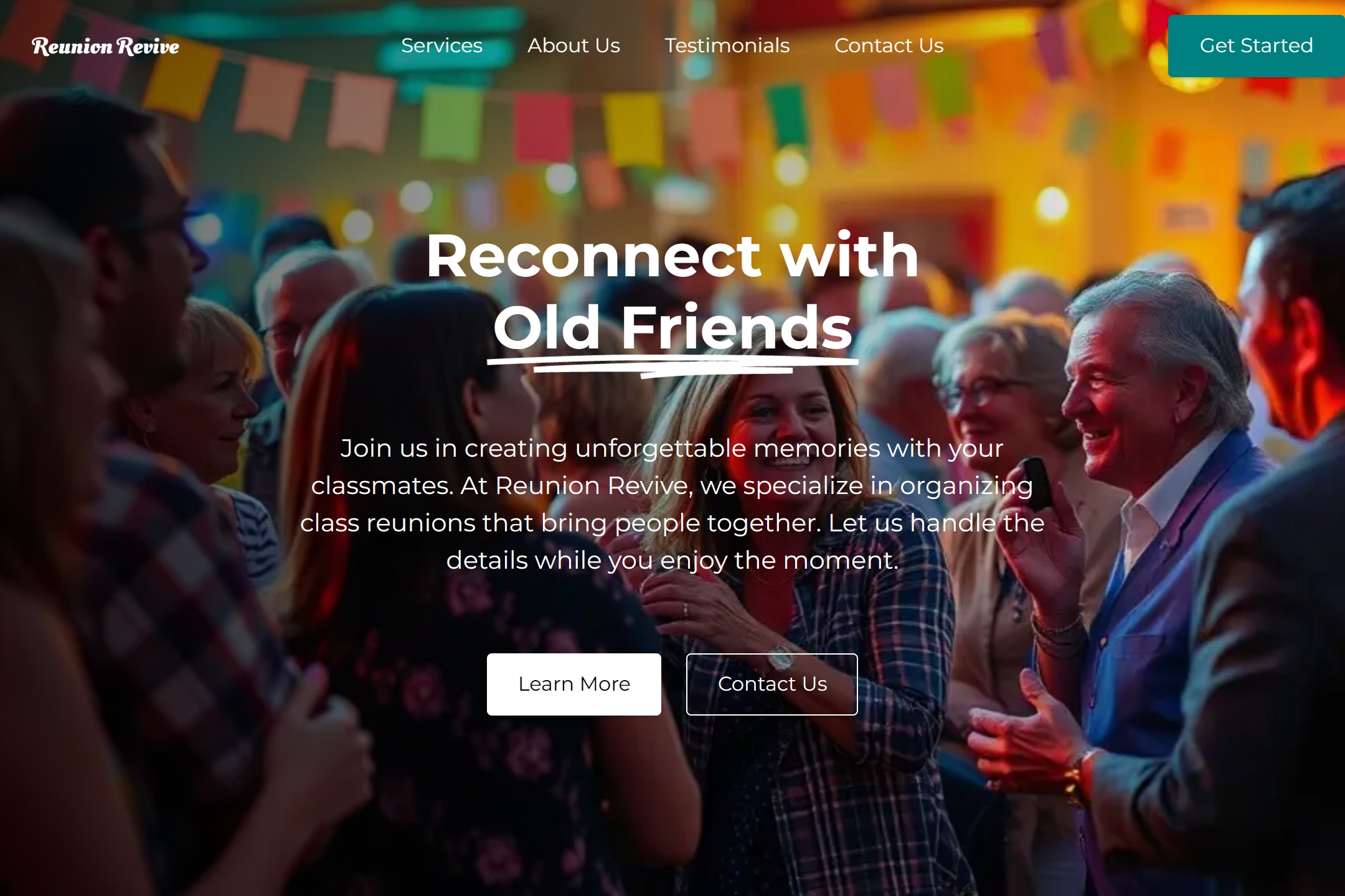 Class Reunion website template