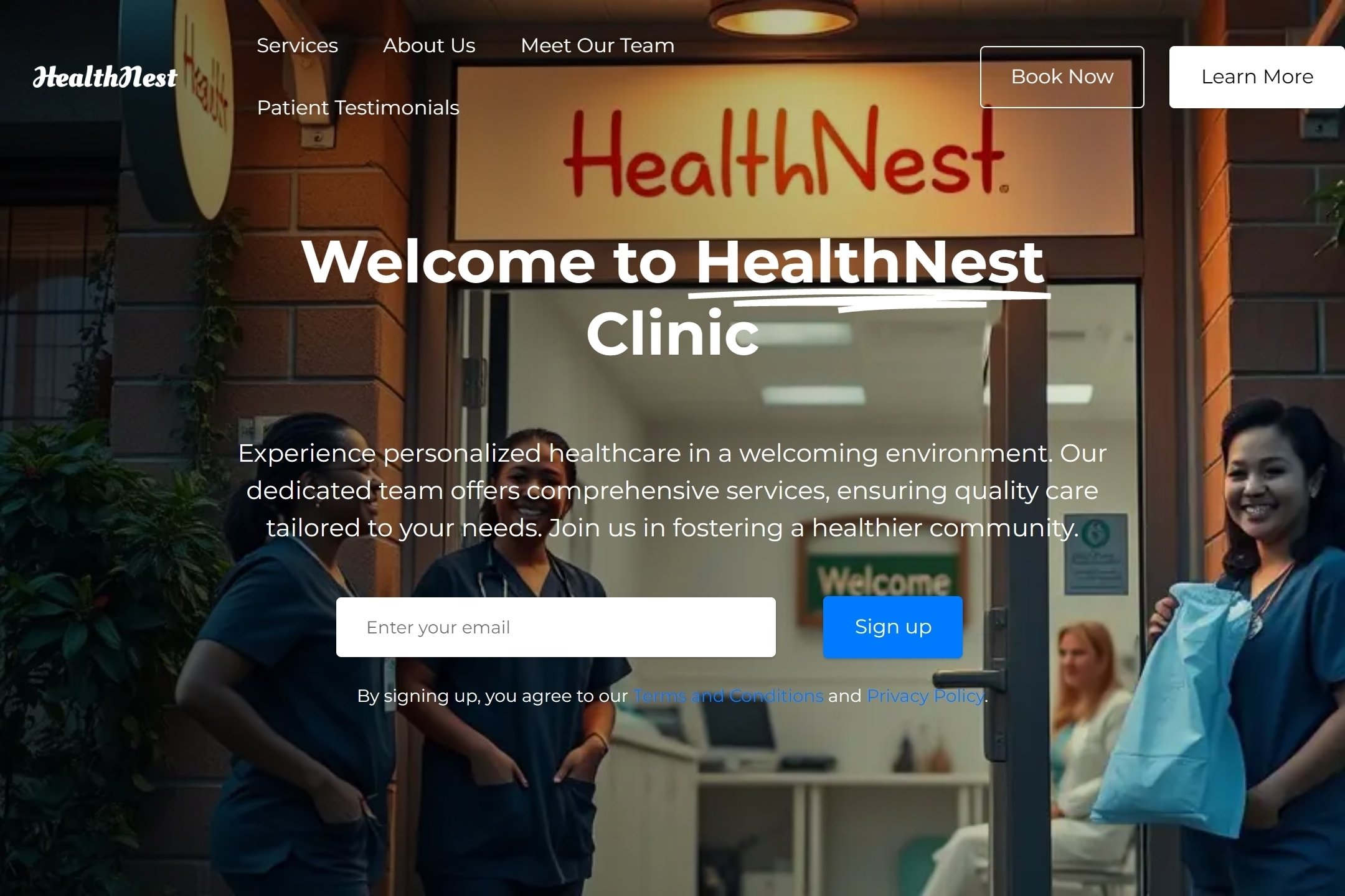 Clinic website template