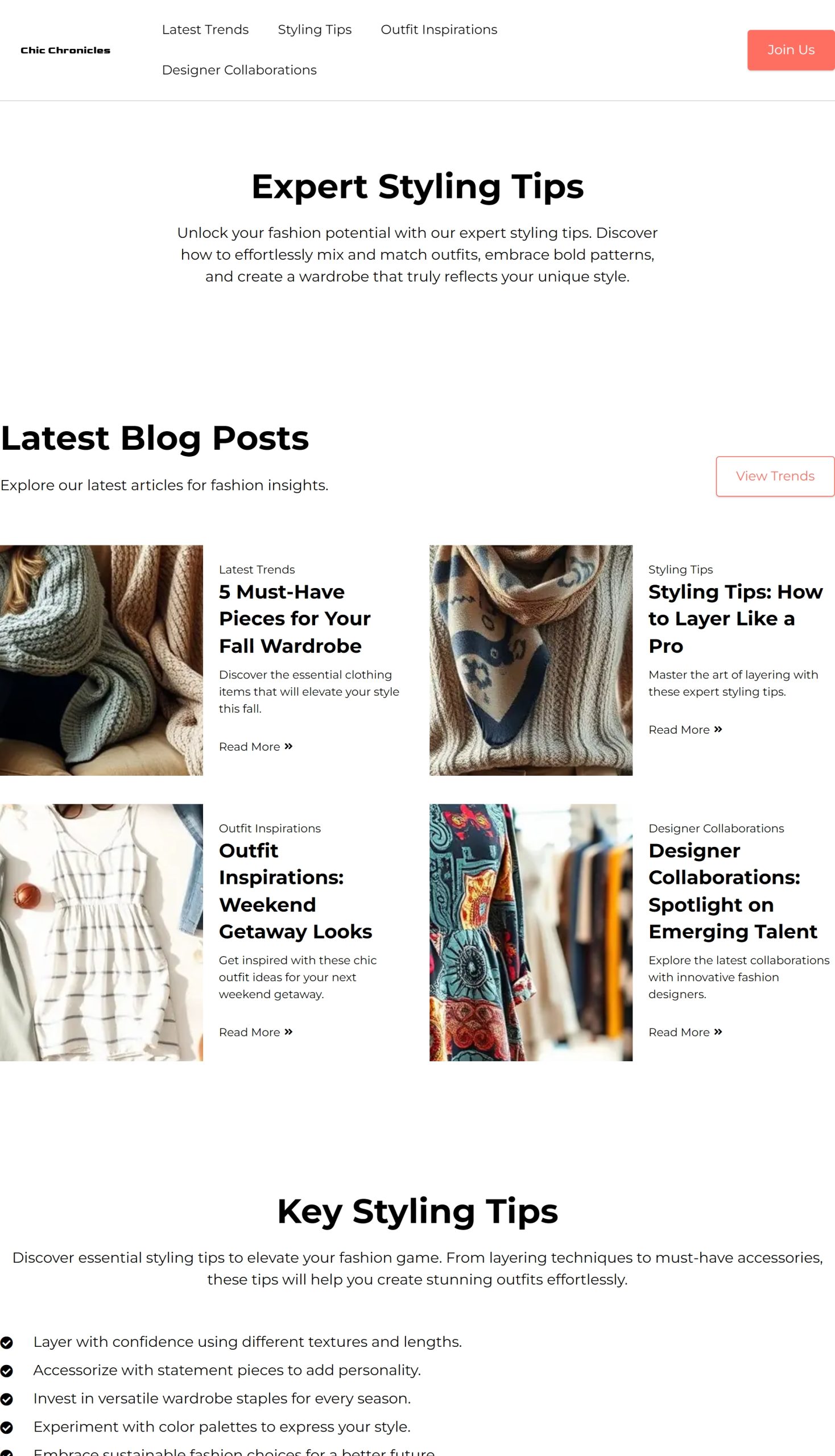 Styling Tips