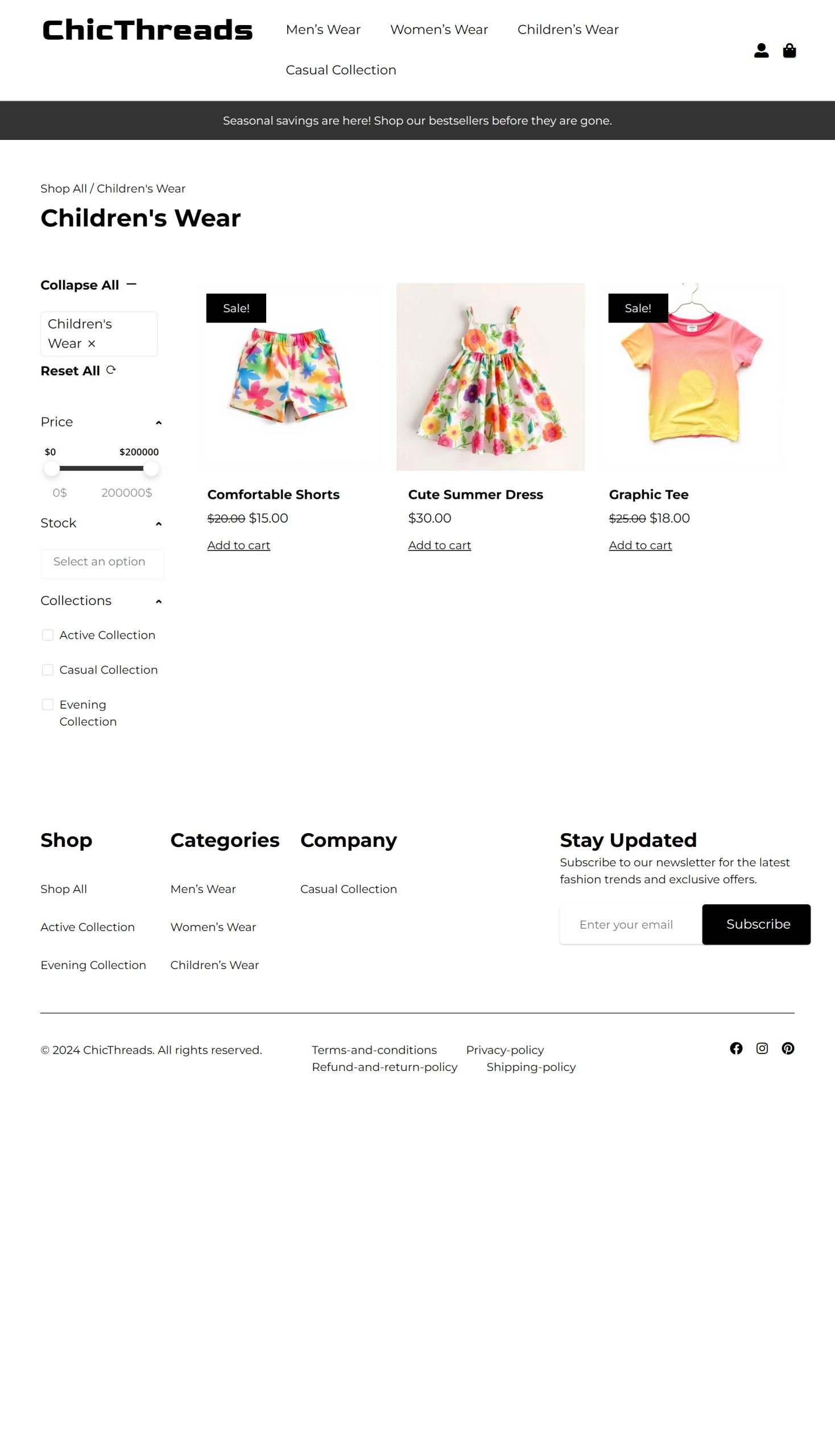 Childrens Wear