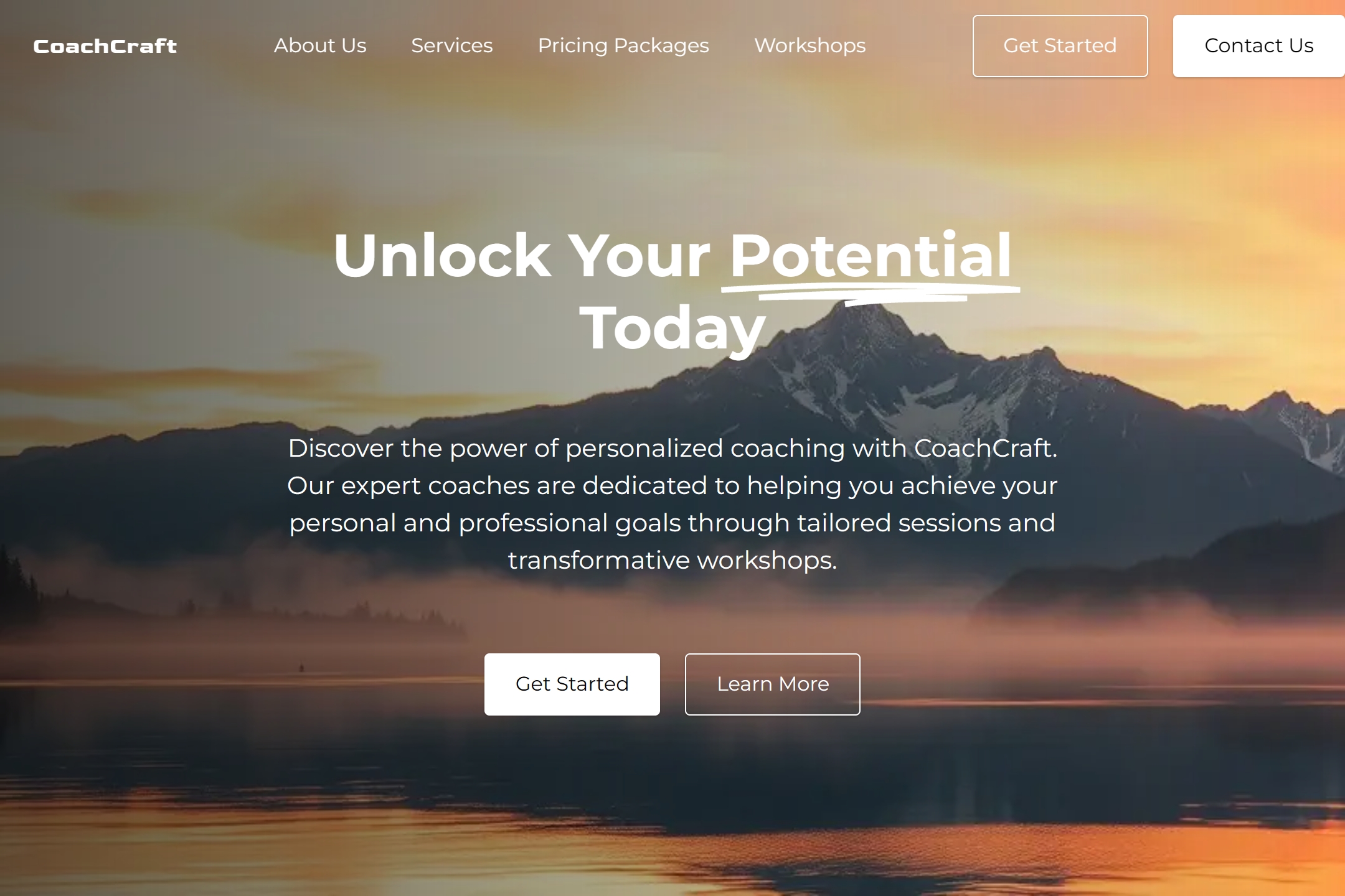 Best Coach Website Template