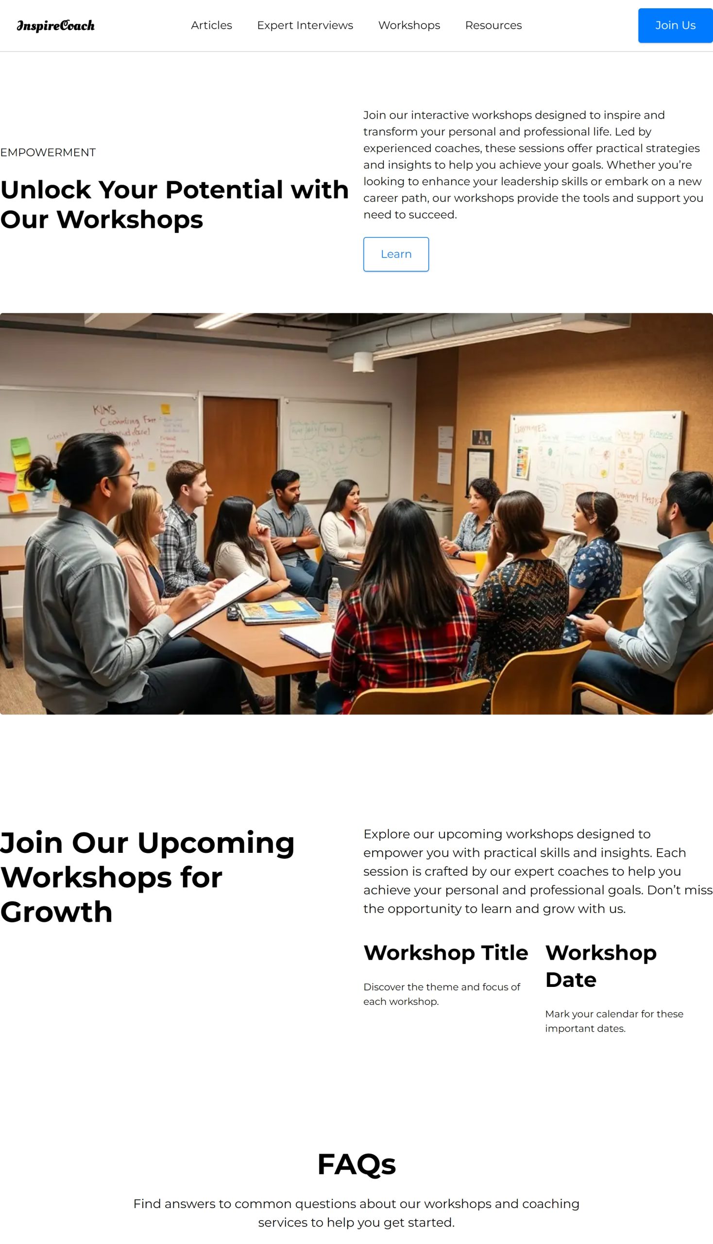 Workshops