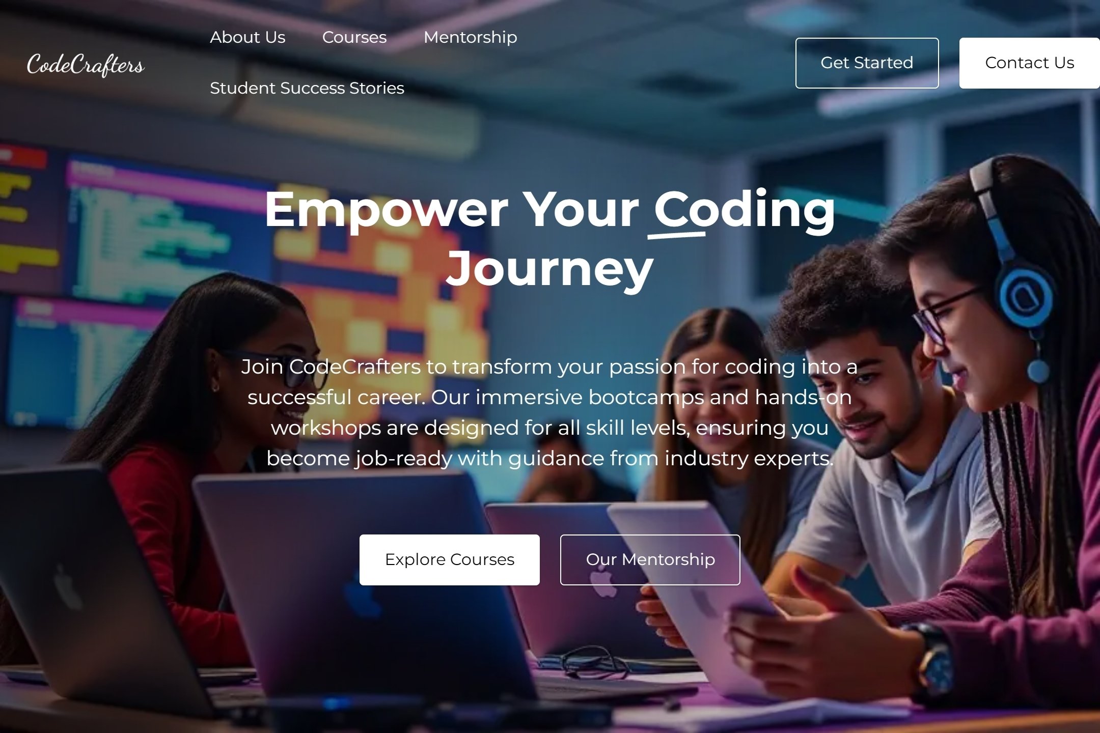 Best Coding School Website Template