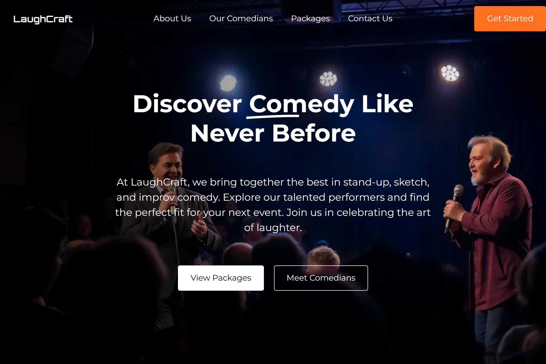 Best Comedy Portfolio Website Template